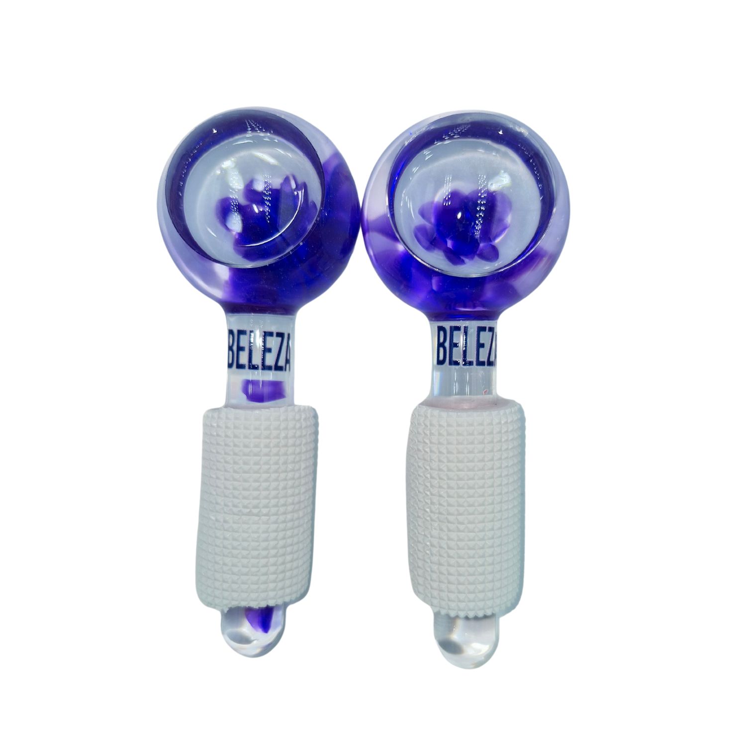 Ice Globes - Massageador Facial 2 Peças Cromoterapia - Roxo