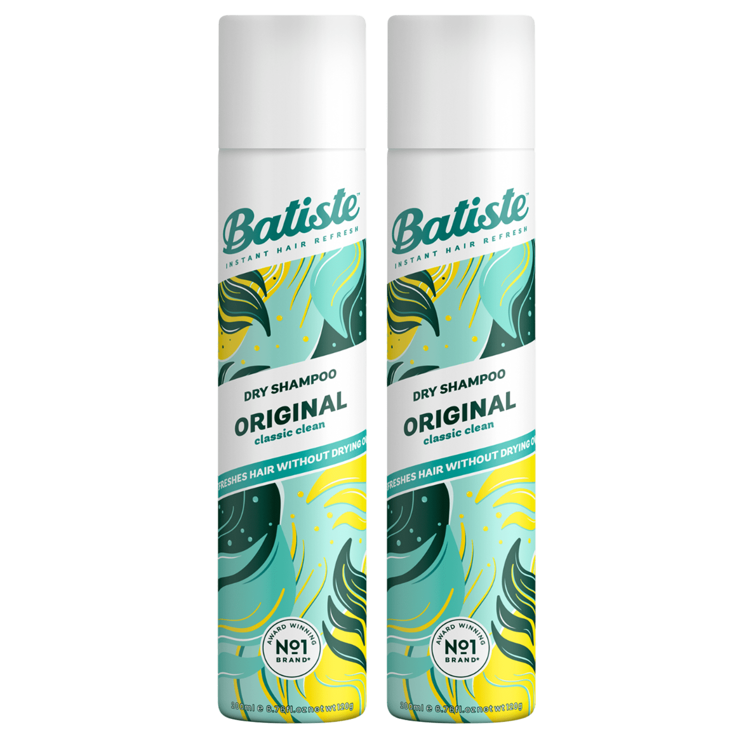 SHAMPOO A SECO COM 2 BATISTE ORIGINAL 200ML
