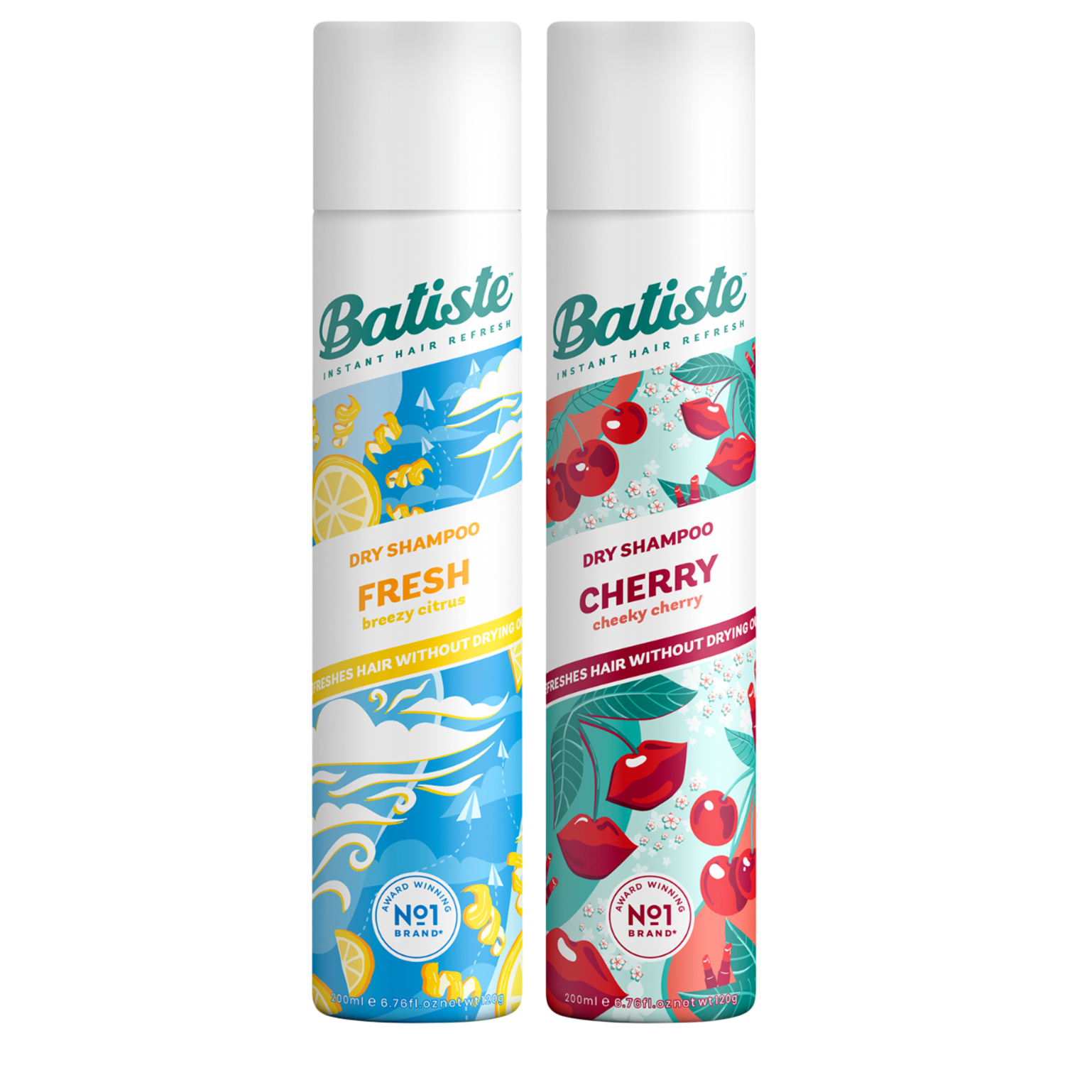 SHAMPOO A SECO BATISTE CHERRY + BATISTE FRESH 200ML