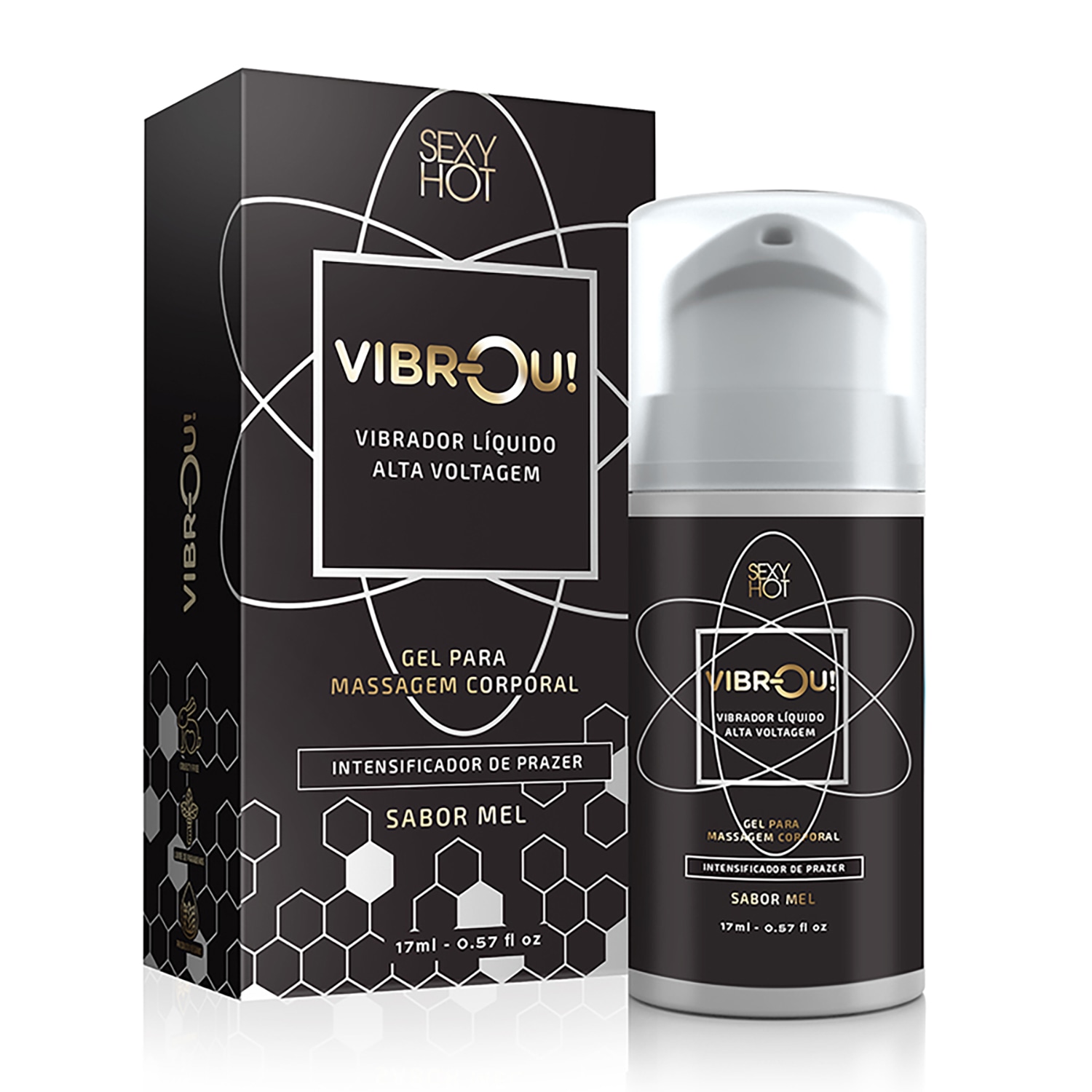 Sexy Hot Vibrou! Vibrador Líquido Mel - Gel para Massagem Corporal 7ml