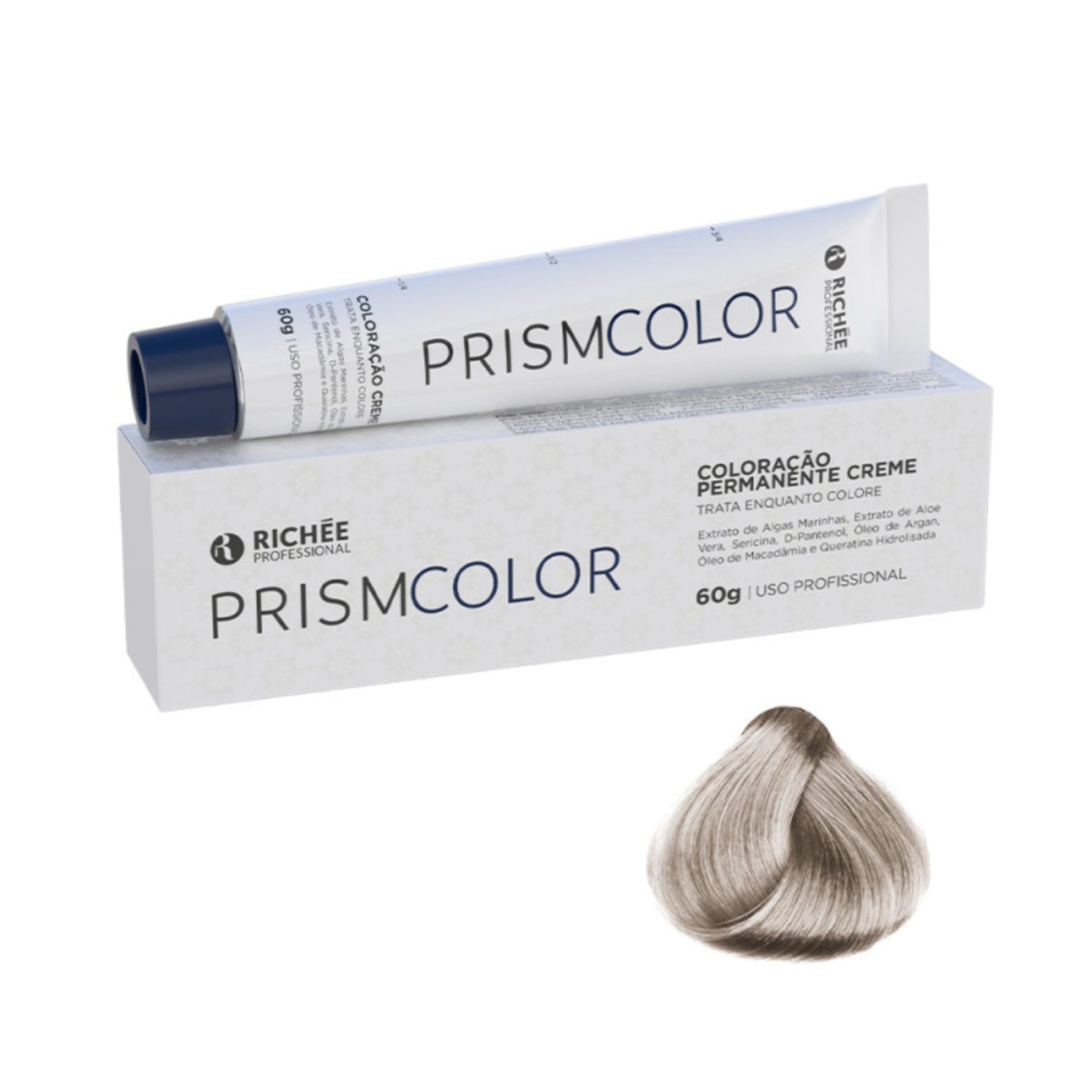 Richée Professional Prismcolor 12.111 Louro Ultra Claro Cinza Profundo - Coloração Permanente 60g
