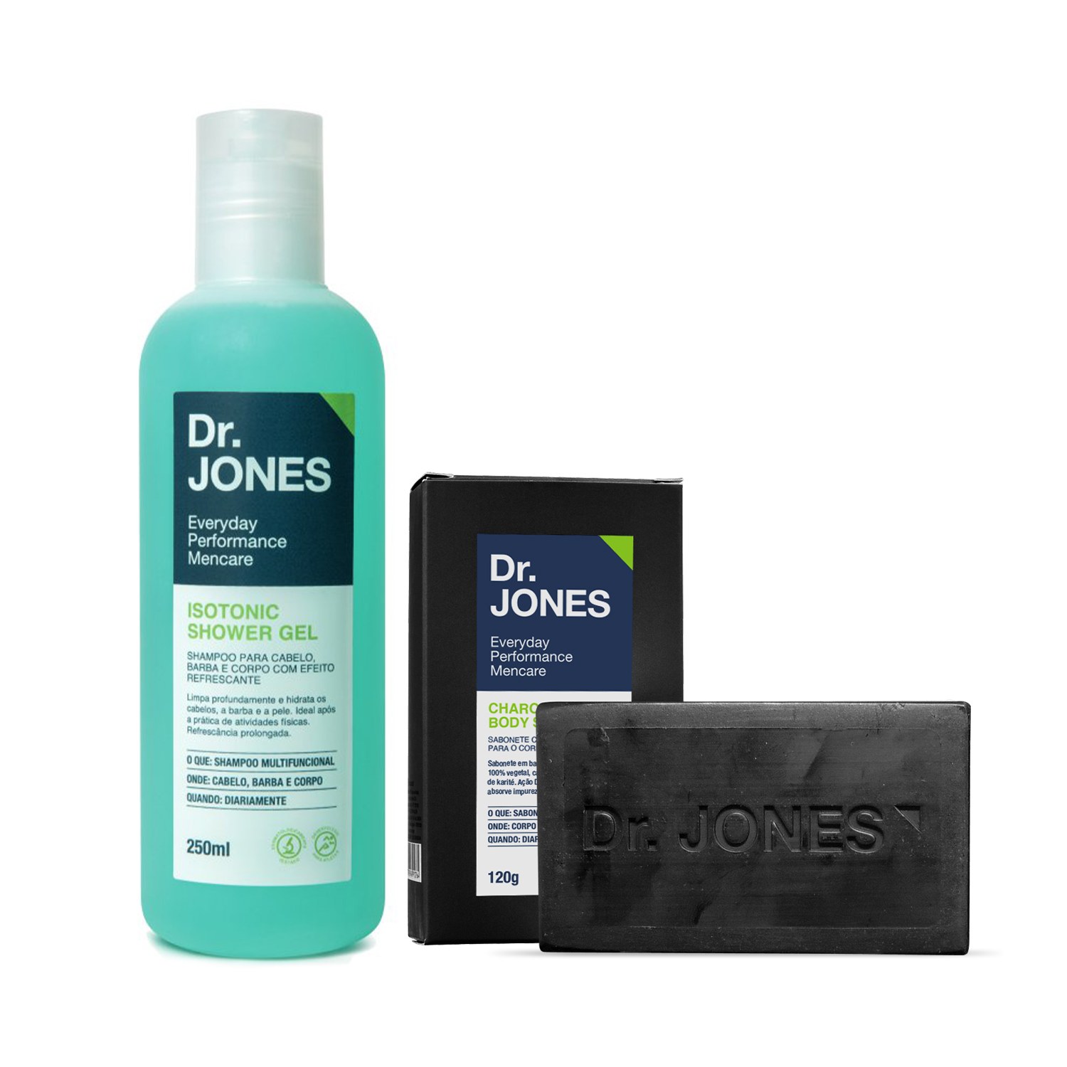 Kit Dr. Jones Isotonic Charcoal (2 Produtos)