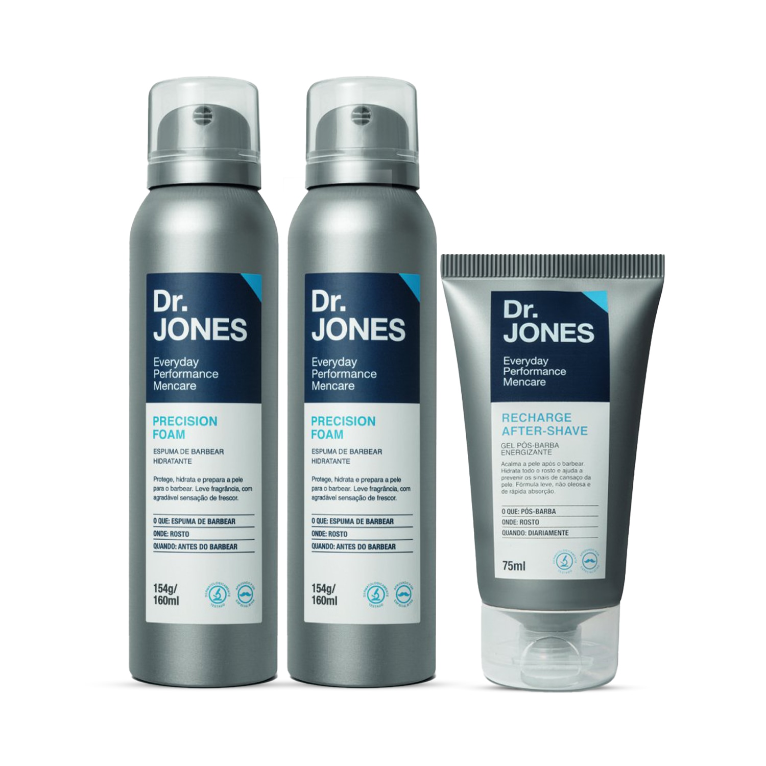 Kit Dr. Jones Precision Foam Recharge (3 Produtos)