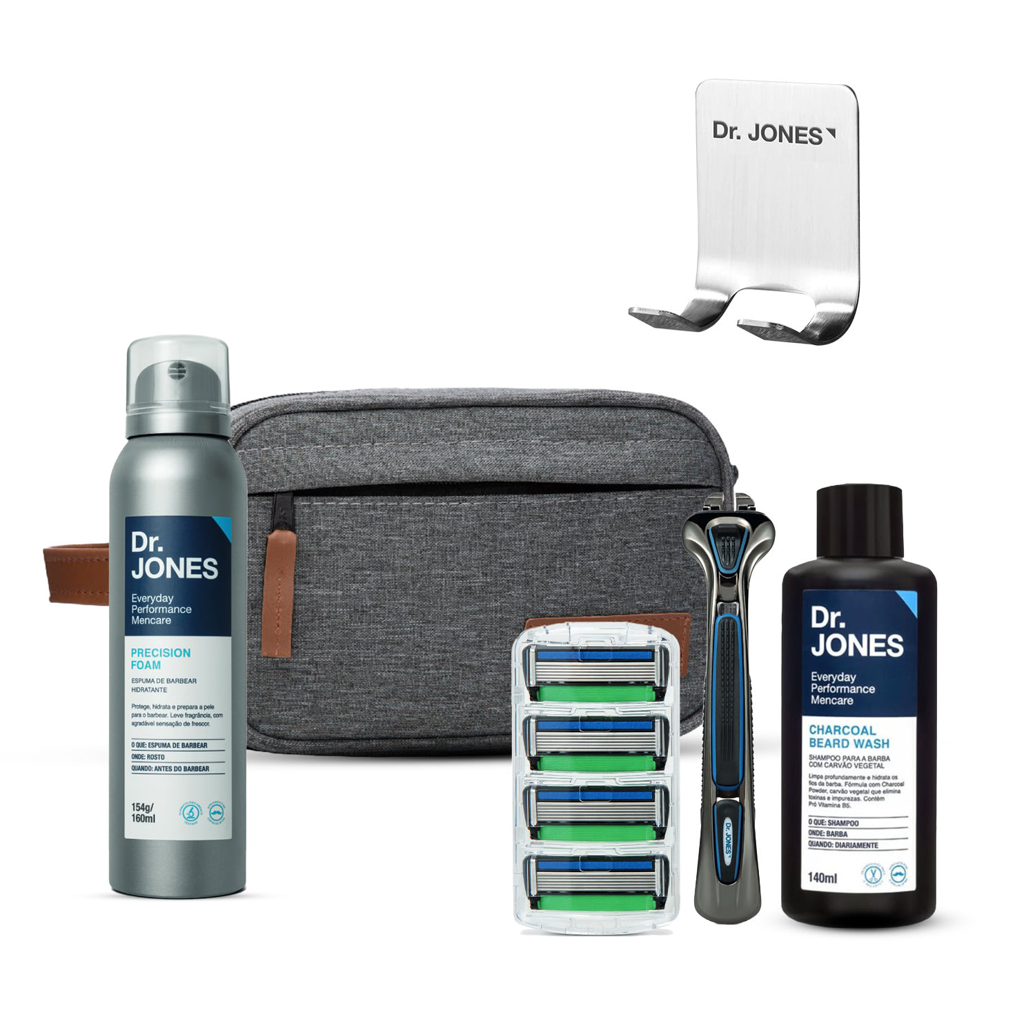 Kit Dr. Jones Detox + Barbear Preciso (6 Produtos)