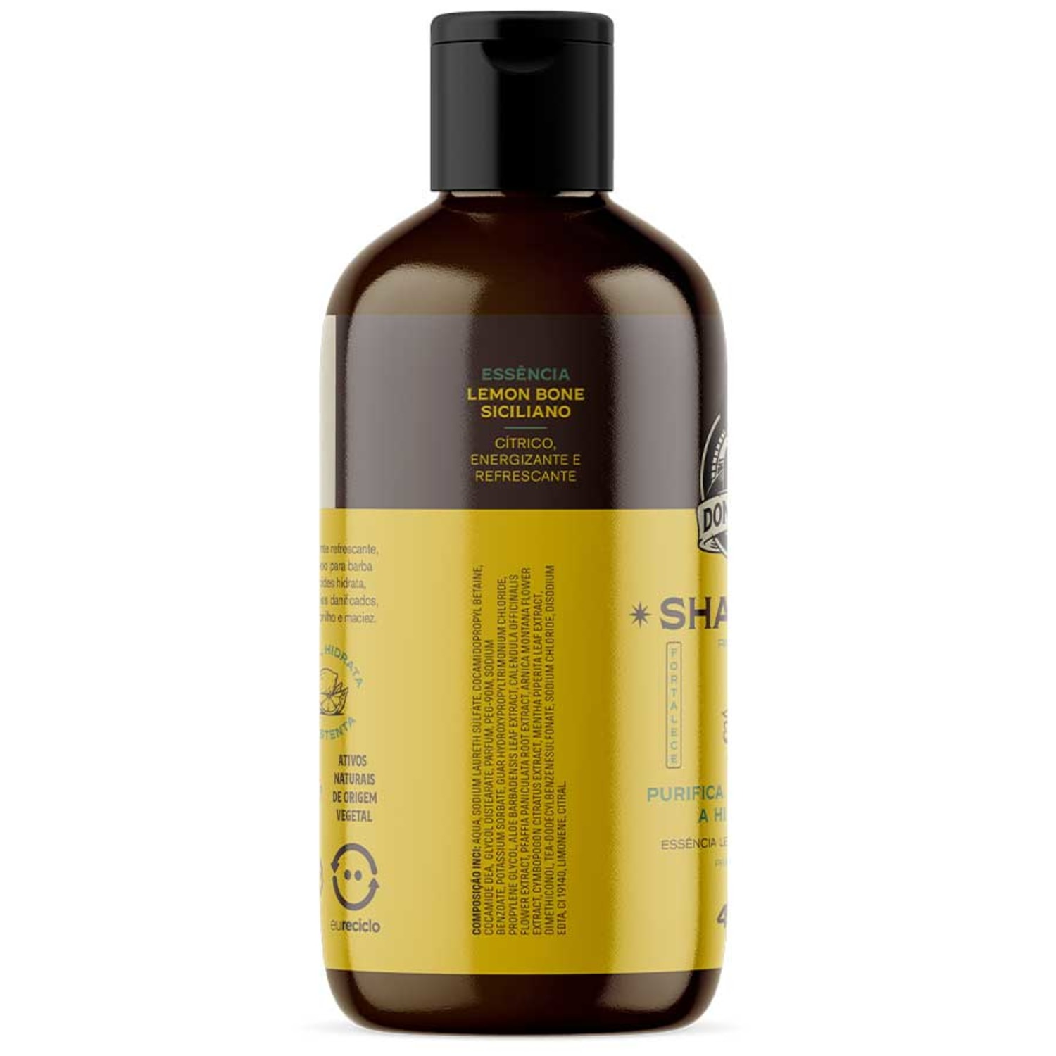 Shampoo para Barba 450mL Lemon Bone Siciliano Don Alcides