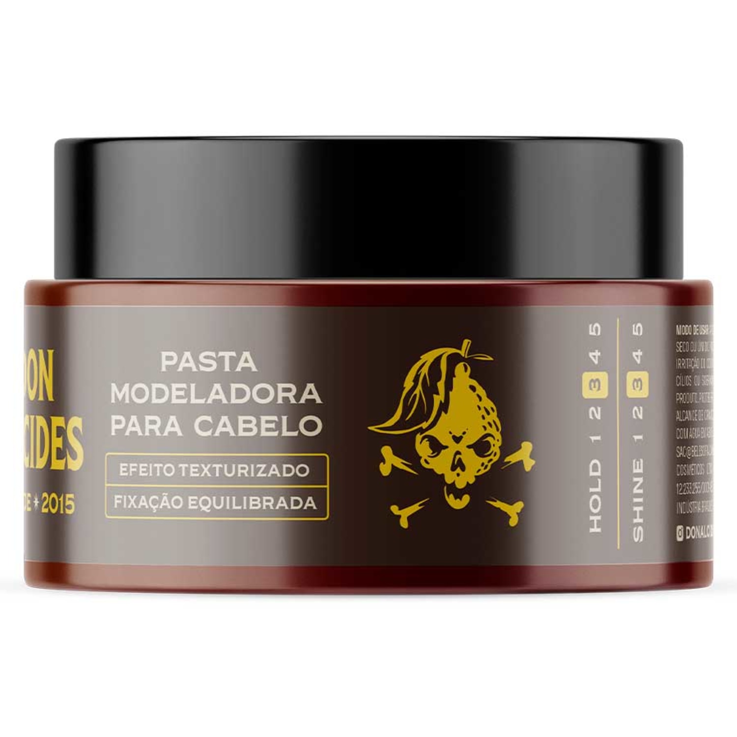 Pasta Fiber Lemon Bone Pomada Para Cabelo Média Fixação 80g Don Alcides