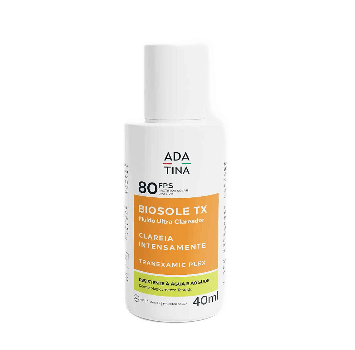 Ada Tina Biosole TX FPS 80 - Protetor Solar Fluido Ultraclareador 40ml