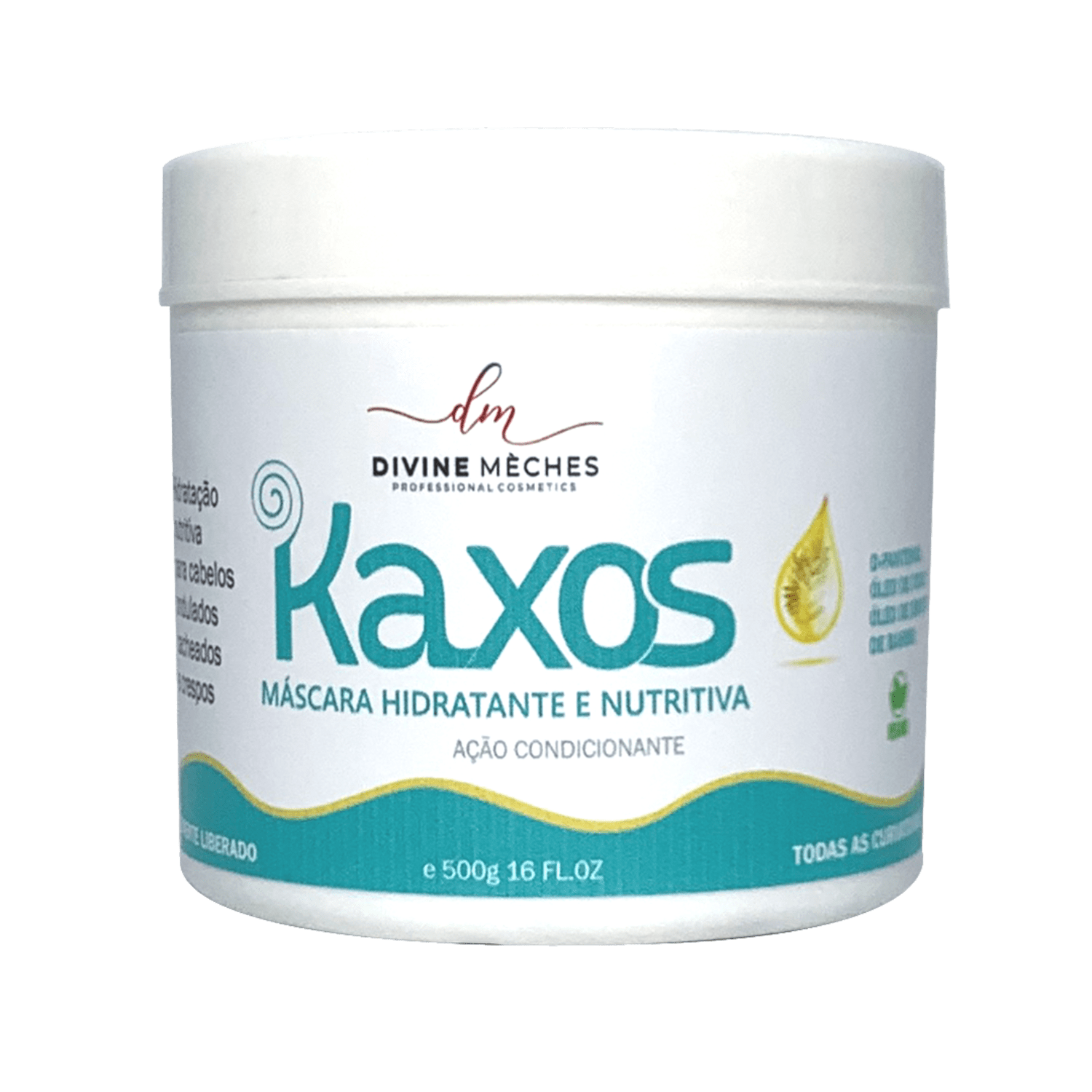 Divine Mèches Kaxos Hidratante e Nutritiva - Máscara Capilar 500g