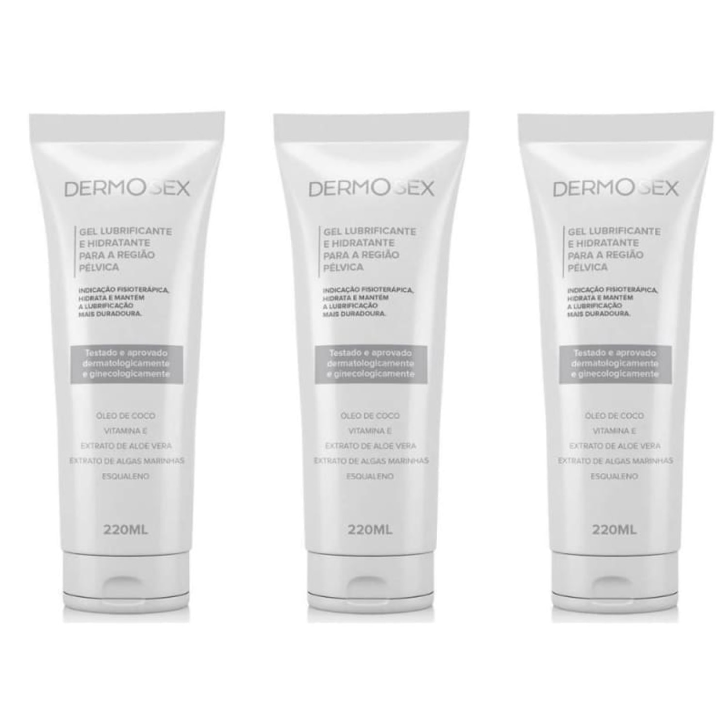 Kit A Sós Dermosex - Gel Lubrificante e Hidratante para Região Pélvica (3 Unidades)