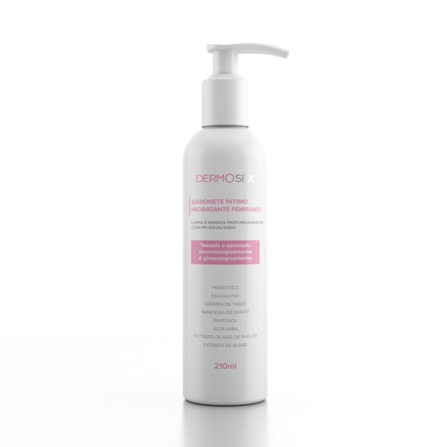 Sabonete Íntimo Líquido Hidratante Feminino Dermosex 210ml A Sós limpeza delicada hidratação profunda