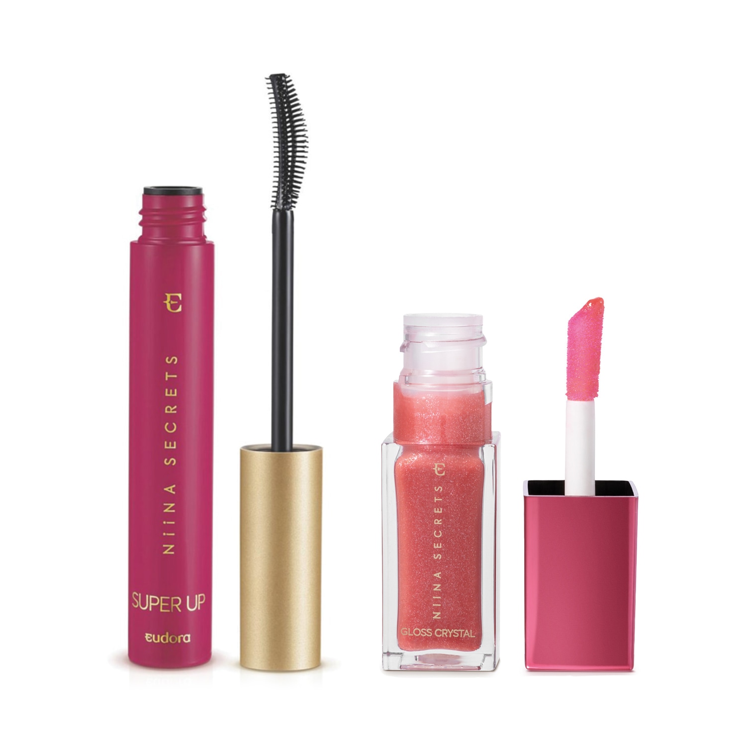 Combo Niina Secrets: Máscara para Cílios 8g + Gloss Rubi 7ml