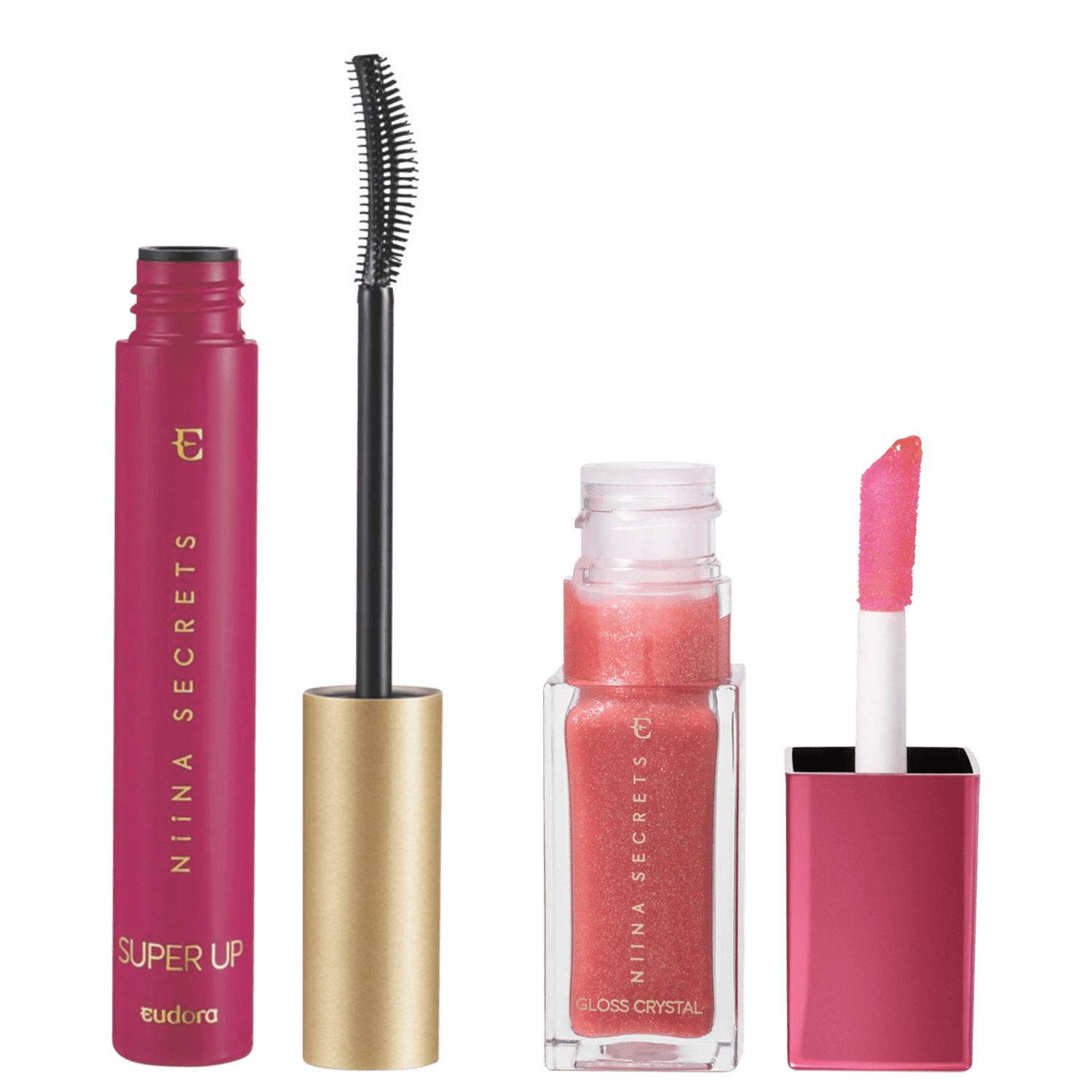 Kit Eudora Niina Secrets Super Up Crystal Rubi (2 Produtos)