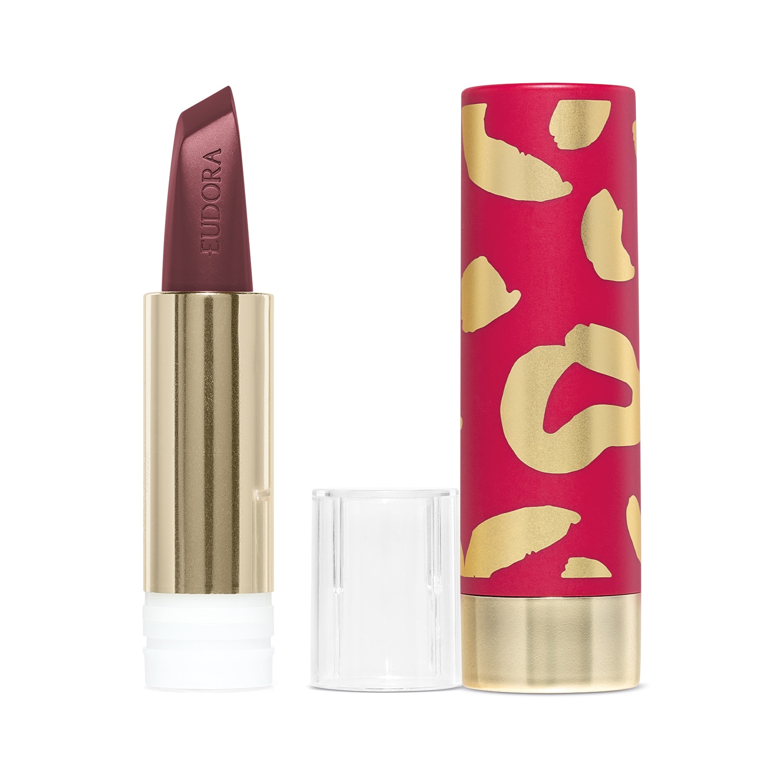 Combo Glamourosa e Cheia de Atitude: Batom Vinho 3,4g + Case Rosa