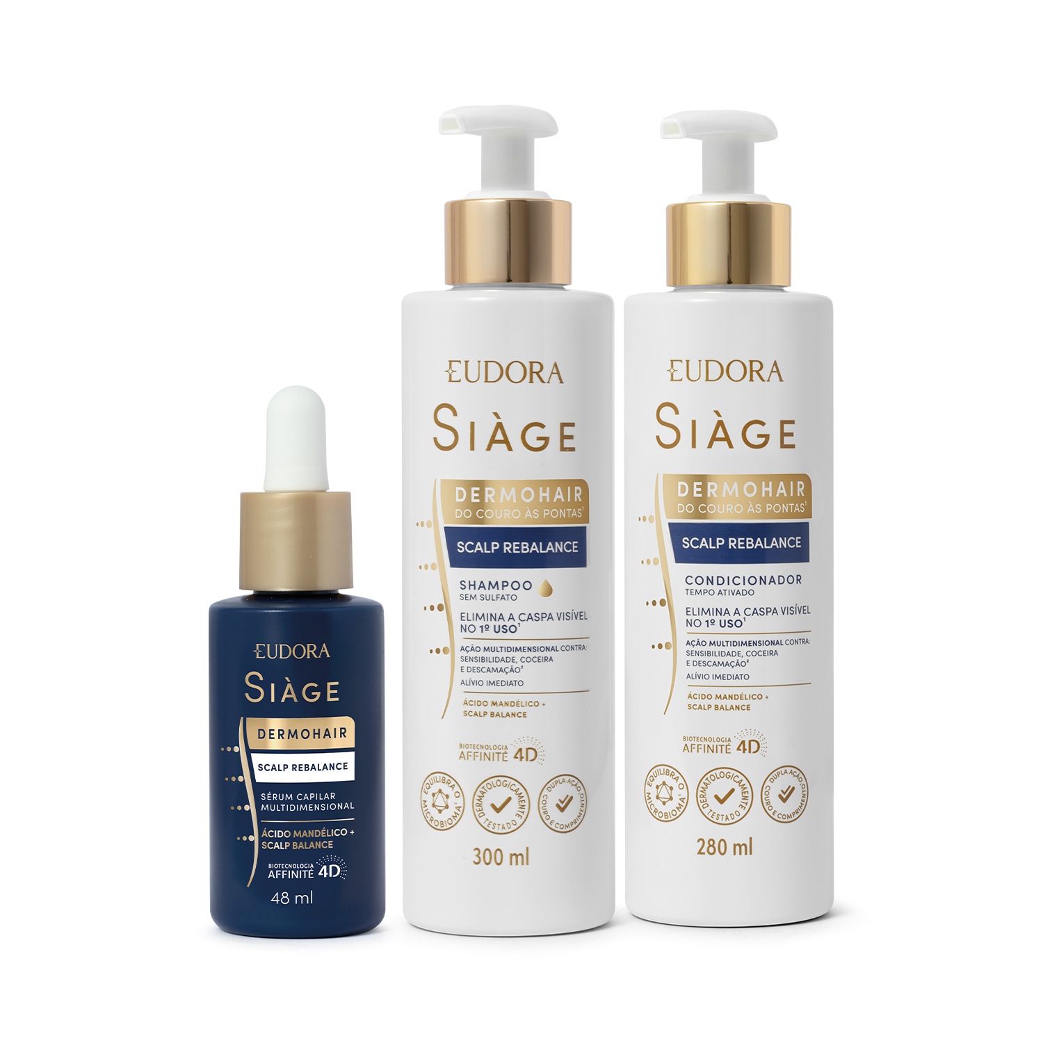 Kit Eudora Siàge Dermo Hair Scalp Rebalance (3 Produtos)