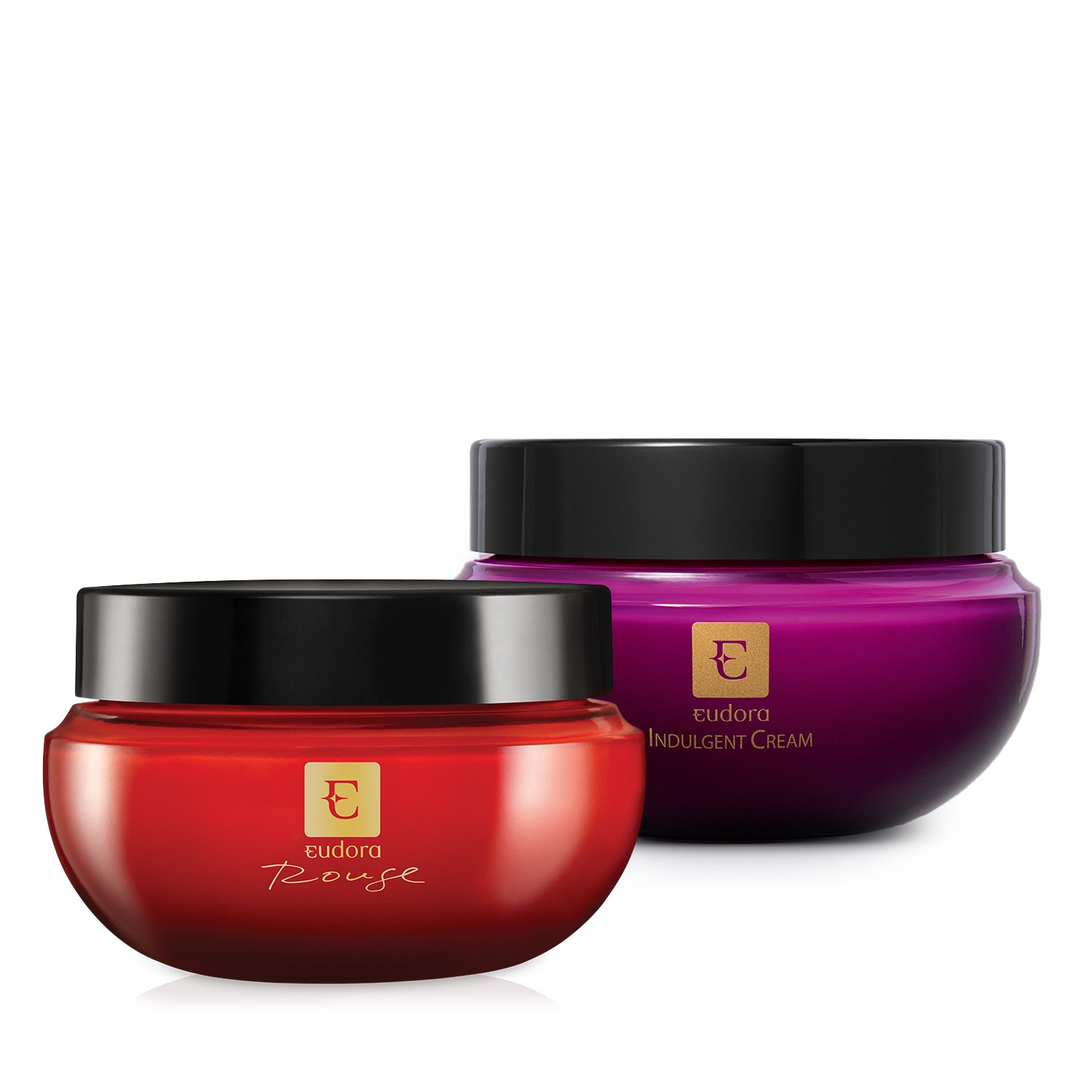 Combo Creme Hidratante Desodorante Corporal: Indulgent Cream 250g + Eudora Rouge 250g