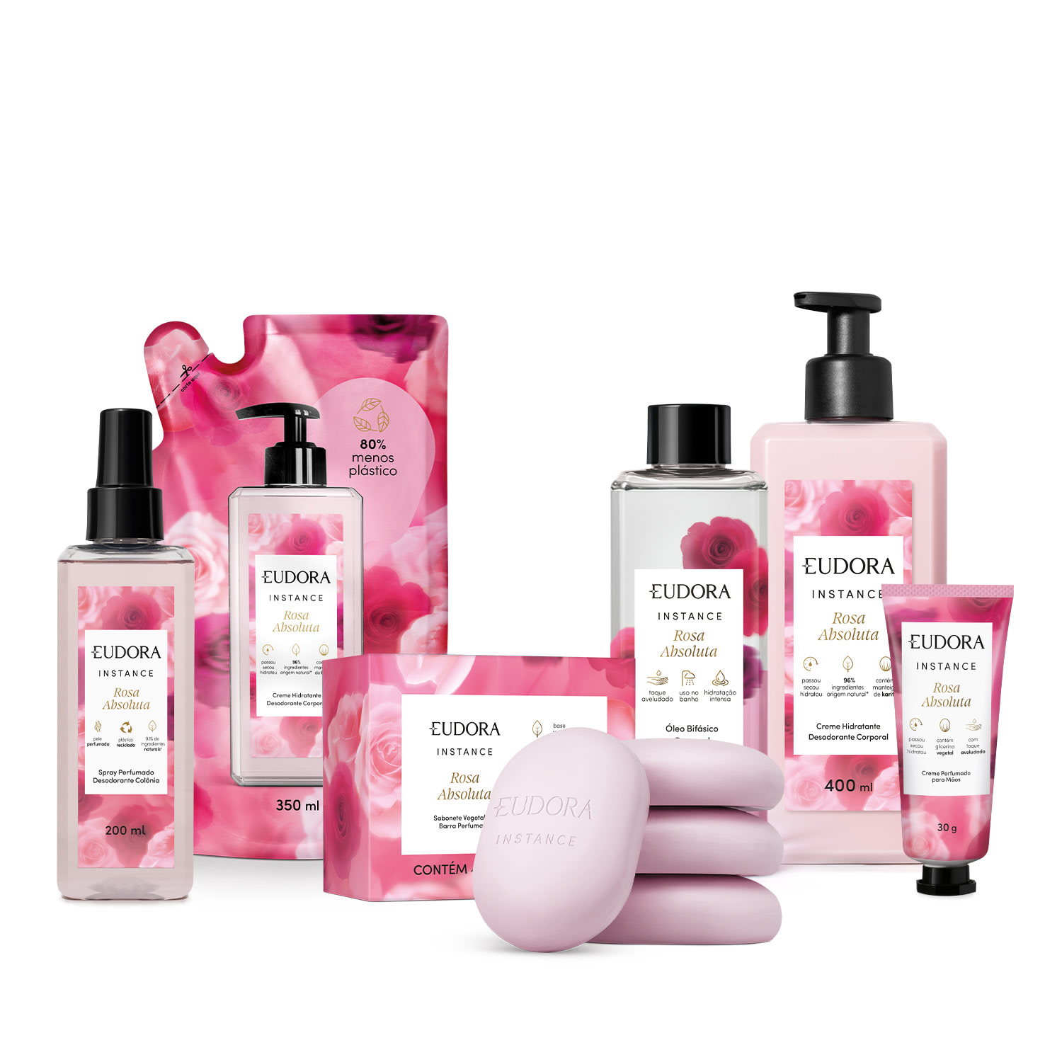 Combo Instance Rosa Absoluta (6 itens)