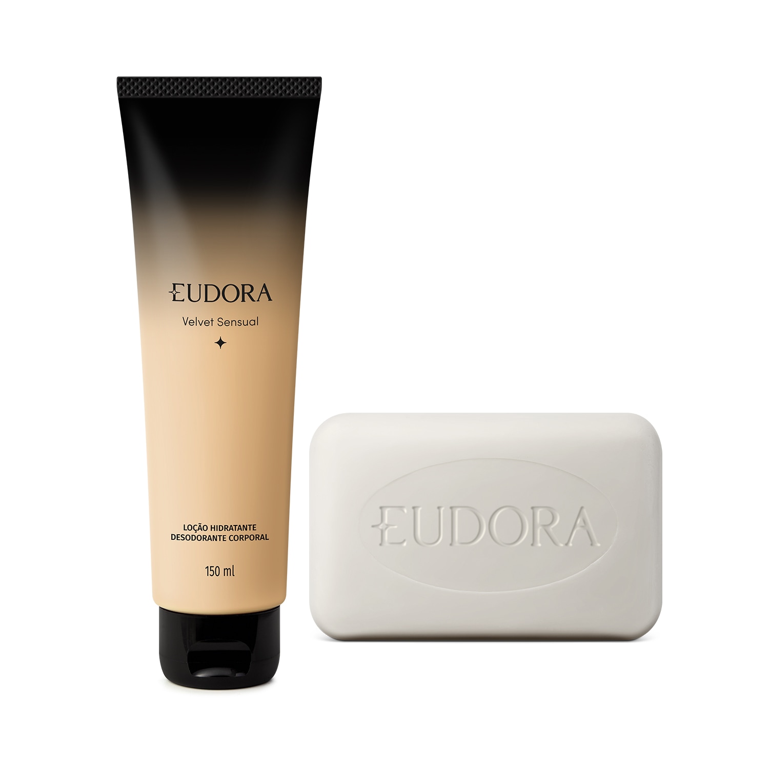 Combo Velvet e Neo Dermo: Sabonete Em Barra Facial Purific 80g + Loção Corporal Eudora Velvet Sensual 150ml