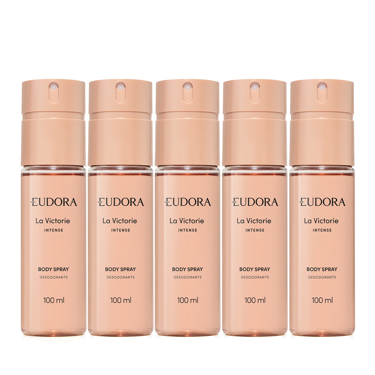 Kit Eudora La Victorie Intense - Body Spray Desodorante 5x100ml
