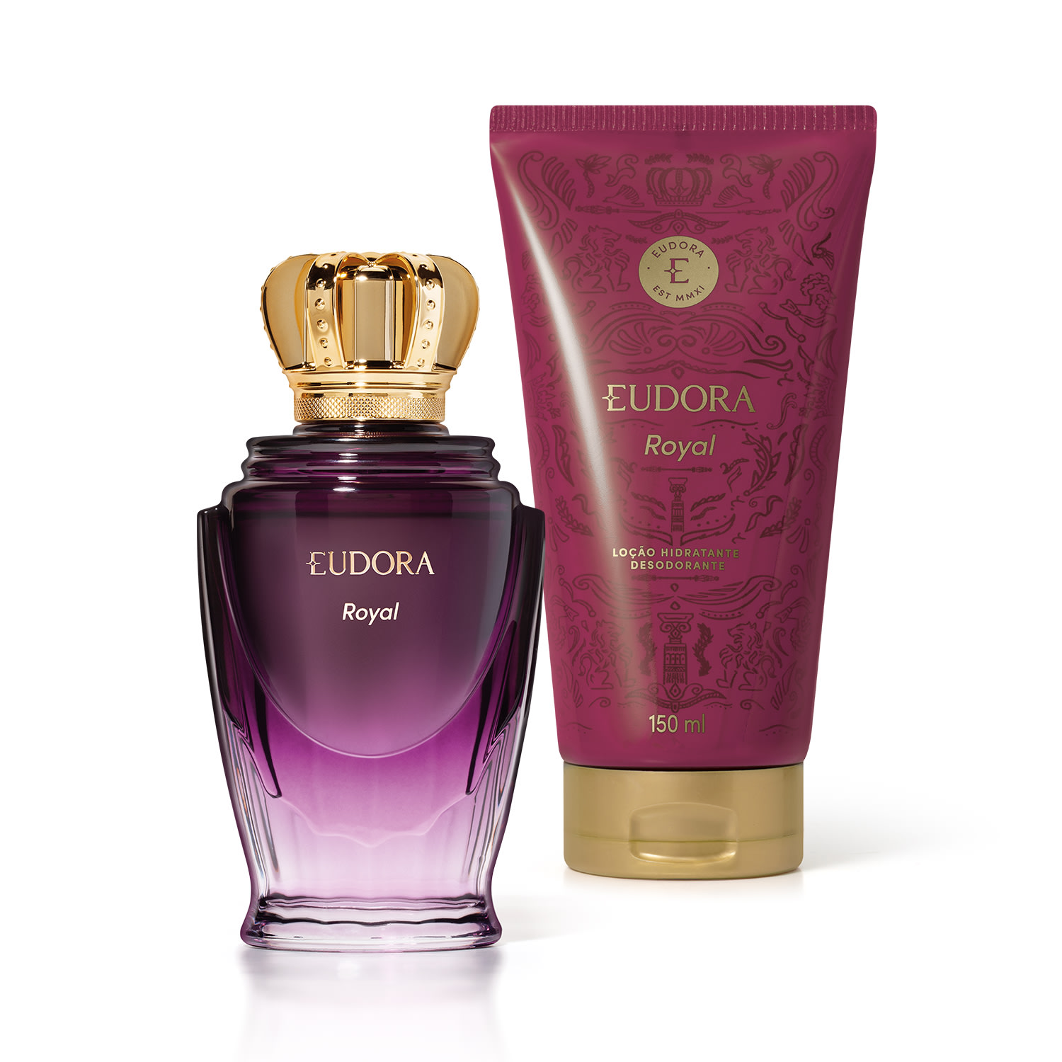 Combo Eudora Royal: Desodorante Colônia 100ml + Loção Corporal 150ml