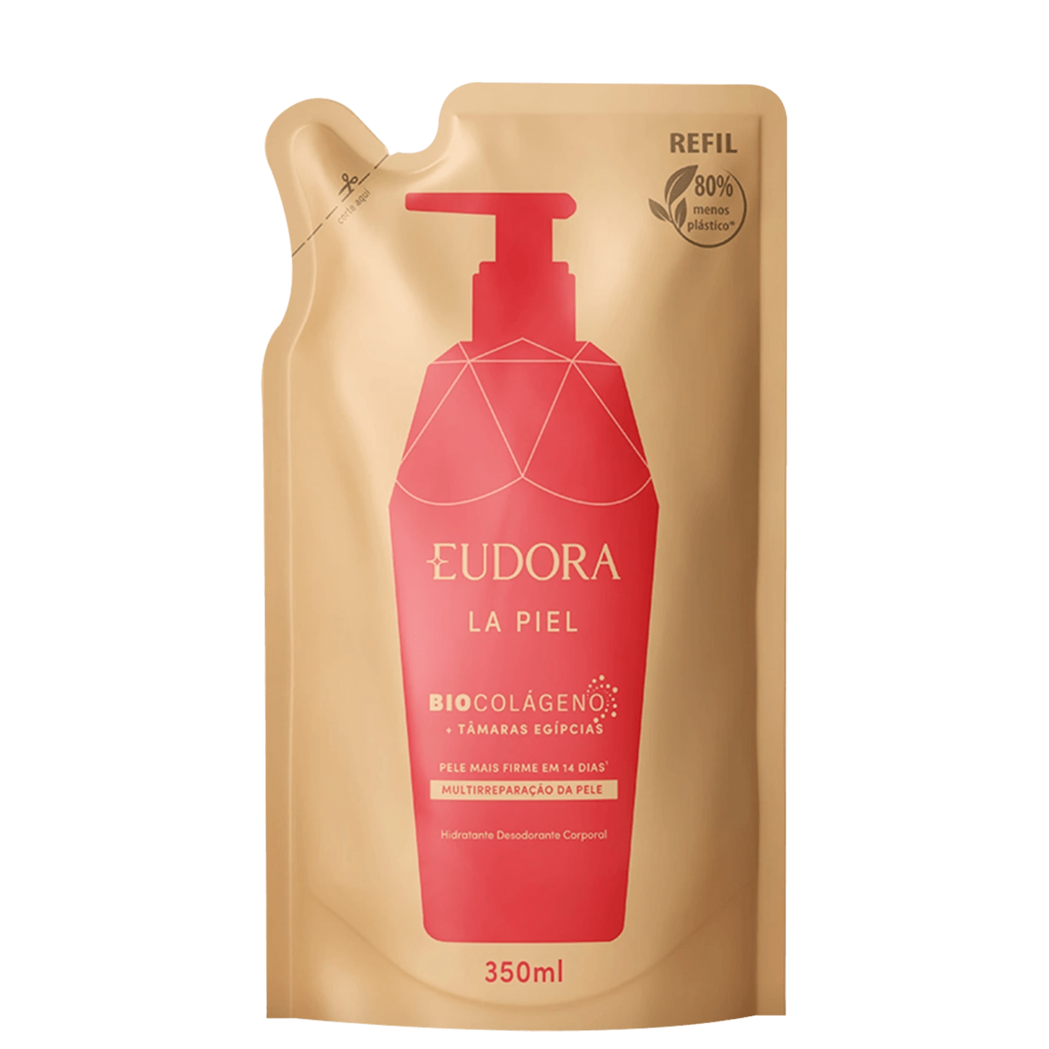 Eudora La Piel Tâmaras Egípcias Refil - Hidratante Desodorante Corporal 350ml