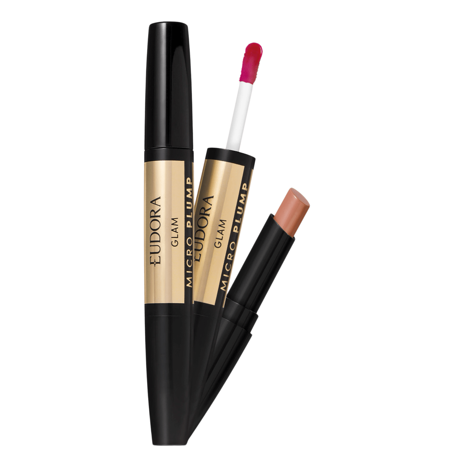 Eudora Glam Micro Plump Duo Avelã Magnífico - Batom 1,8g