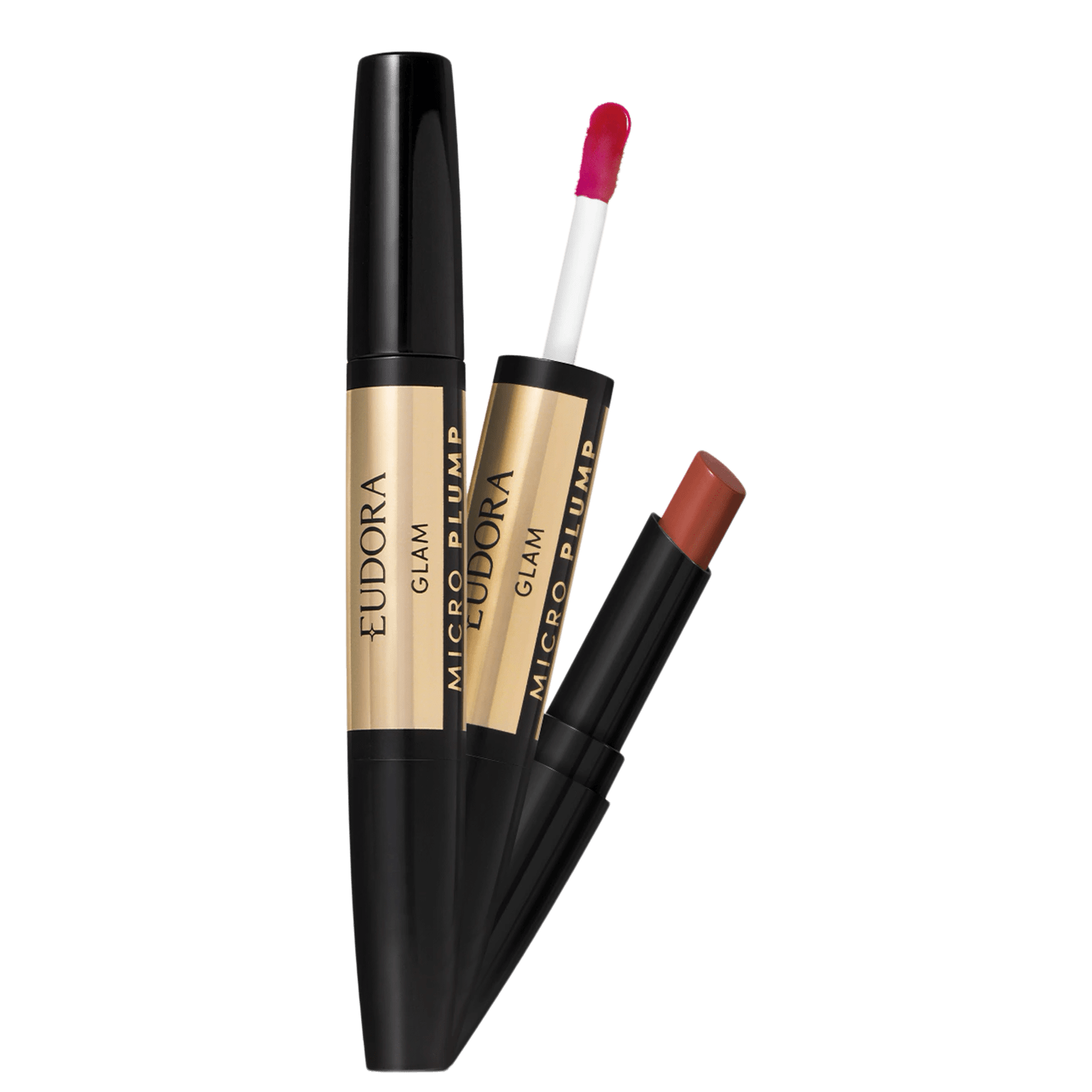 Eudora Glam Micro Plump Duo Terracota Retrô - Batom 1,8g