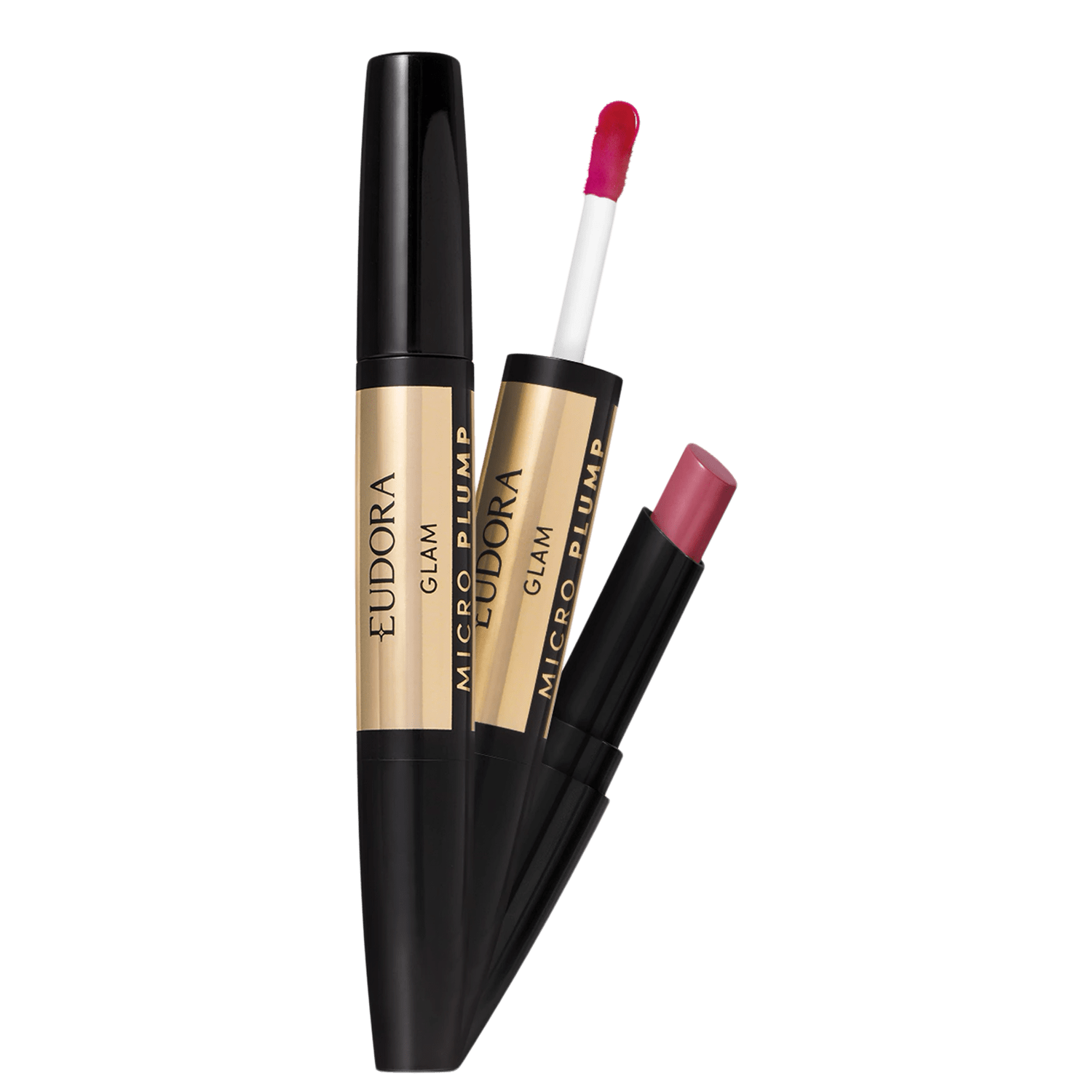 Eudora Glam Micro Plump Duo Rosado Nobre - Batom 1,8g