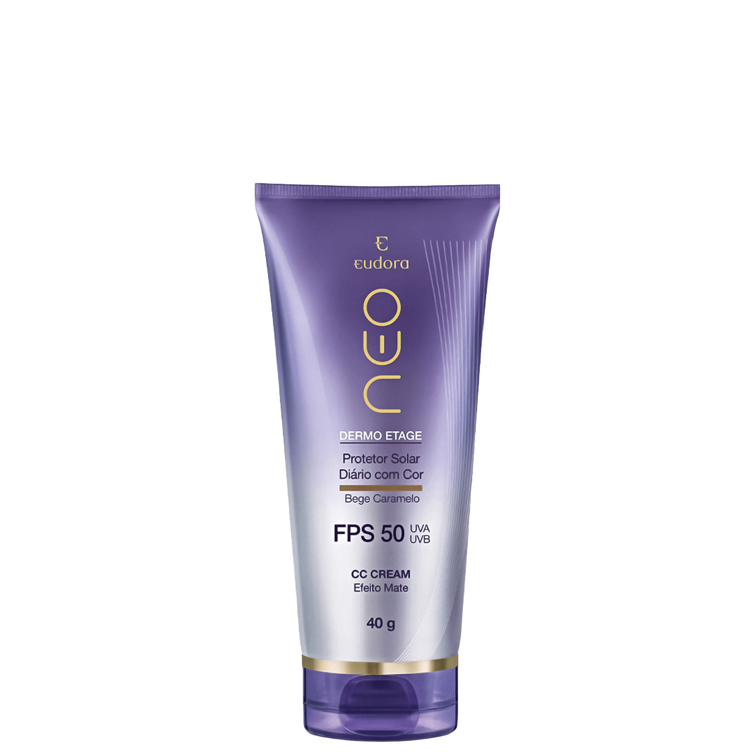 Eudora CC Cream FPS50 Bege Caramelo - Protetor Solar 40g