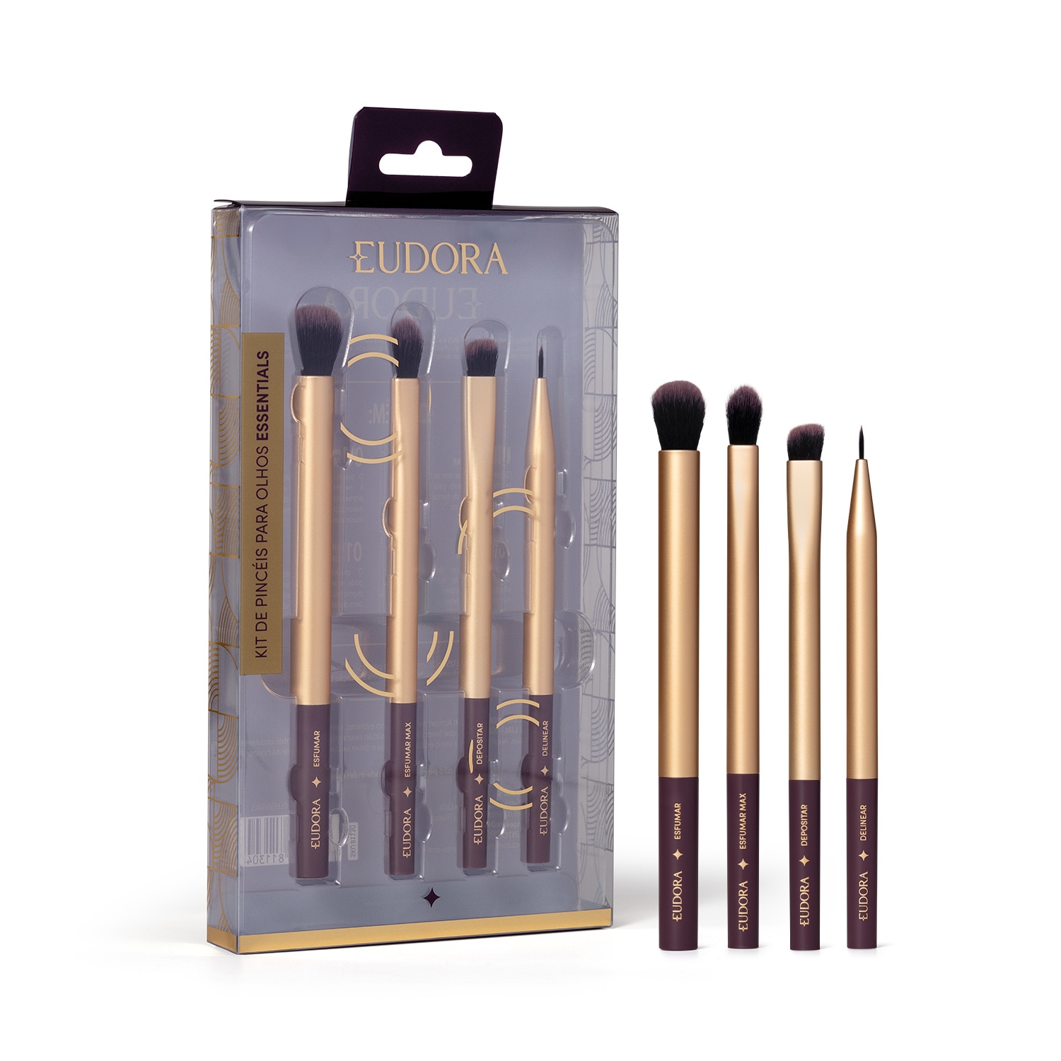 Kit de Pincéis para Olhos Essentials