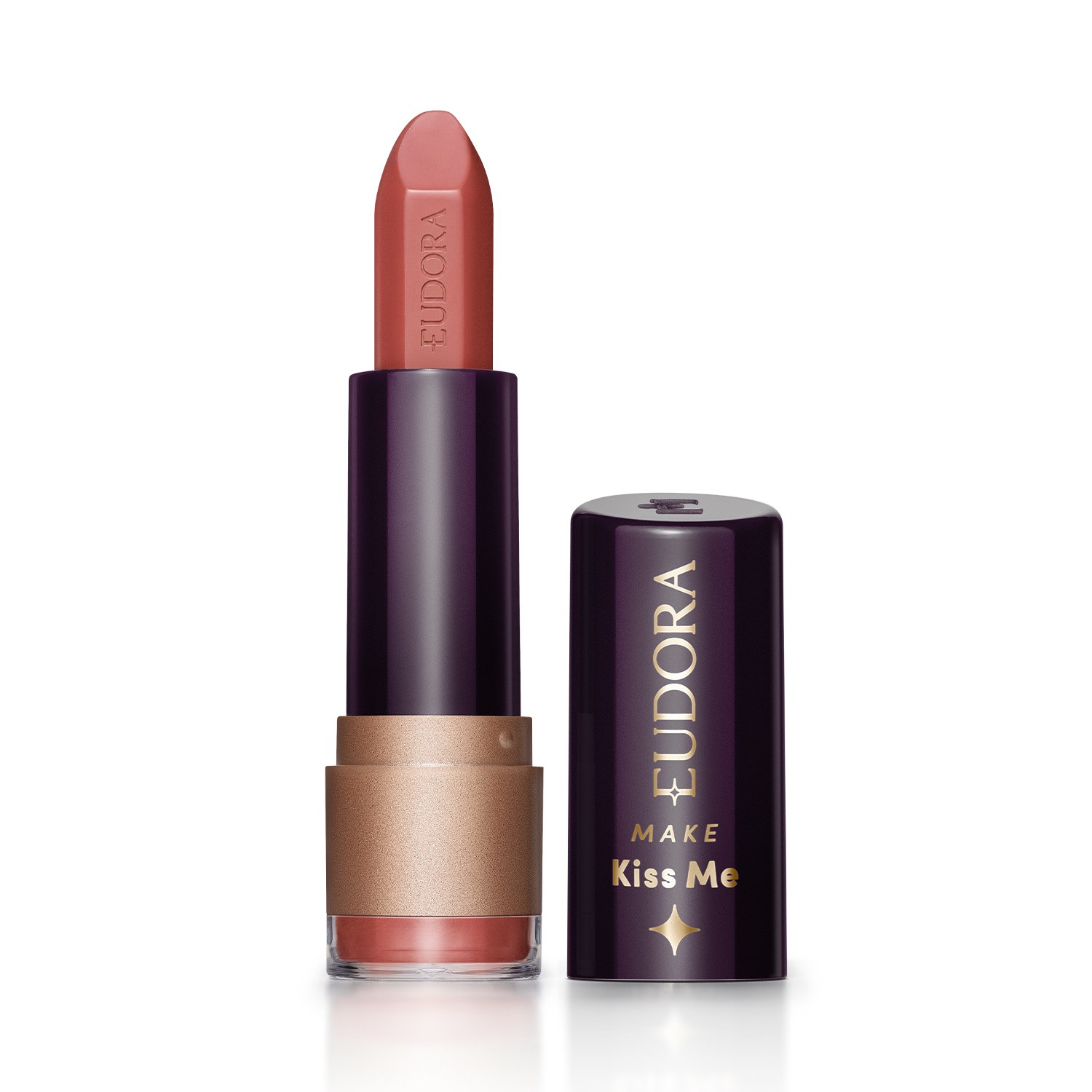 Batom Hidratante Nude Veludo Eudora Make Kiss Me 3,7g