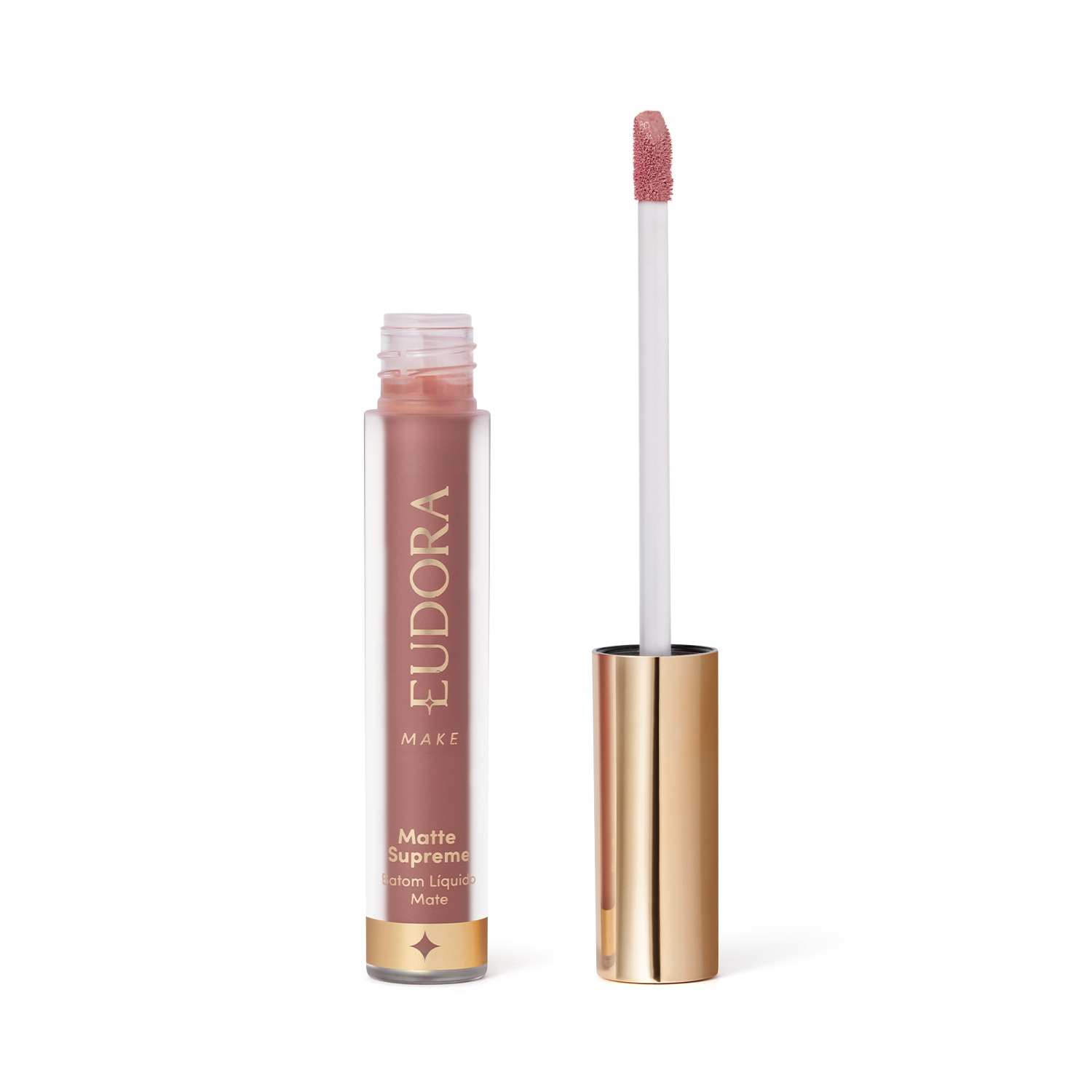 Batom Líquido Matte Supreme Eudora Nude Desejo 4ml