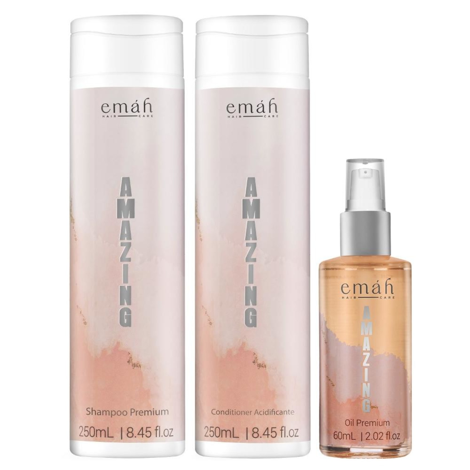 Kit Emáh Hair Care Amazing Trio Oil Care (3 Produtos)