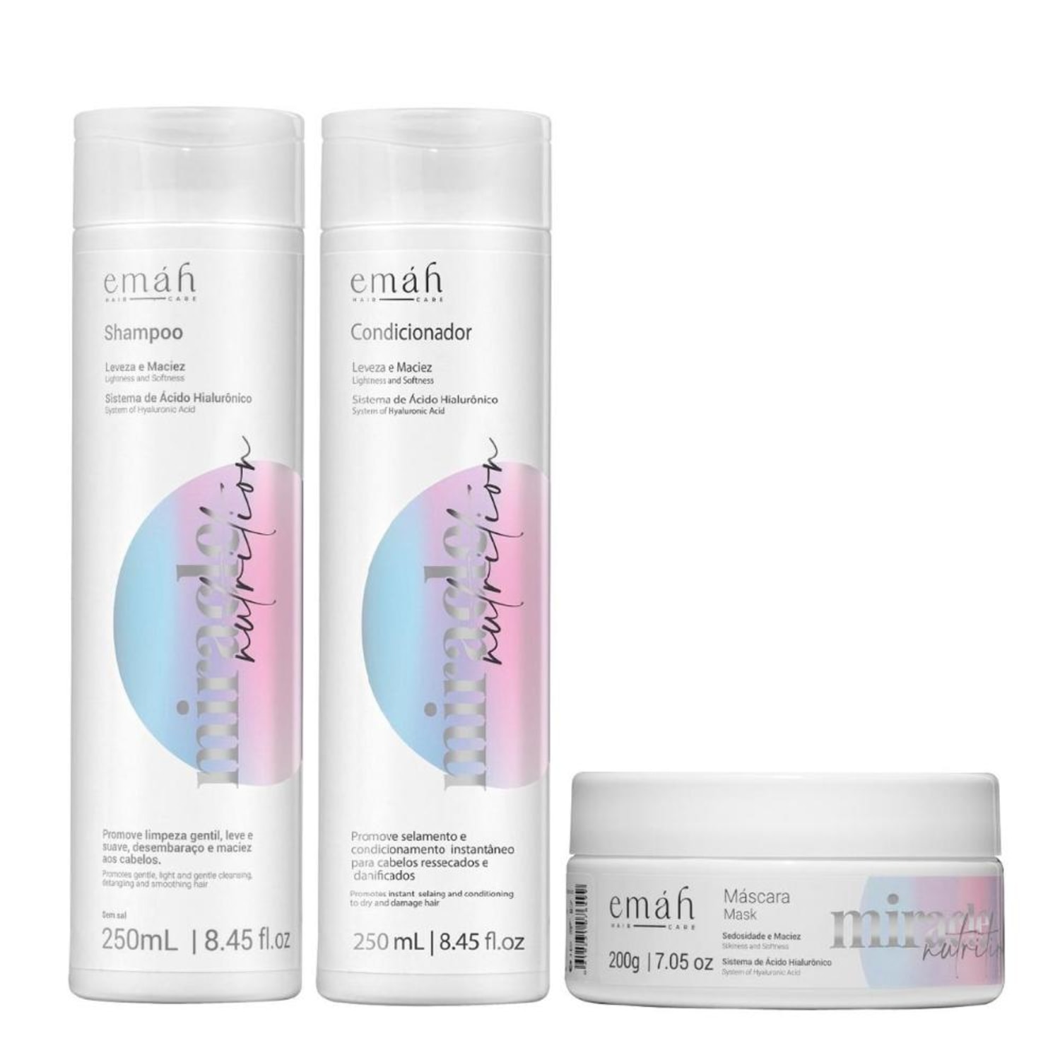 Kit Emáh Miracle Nutrition Trio (3 Produto)