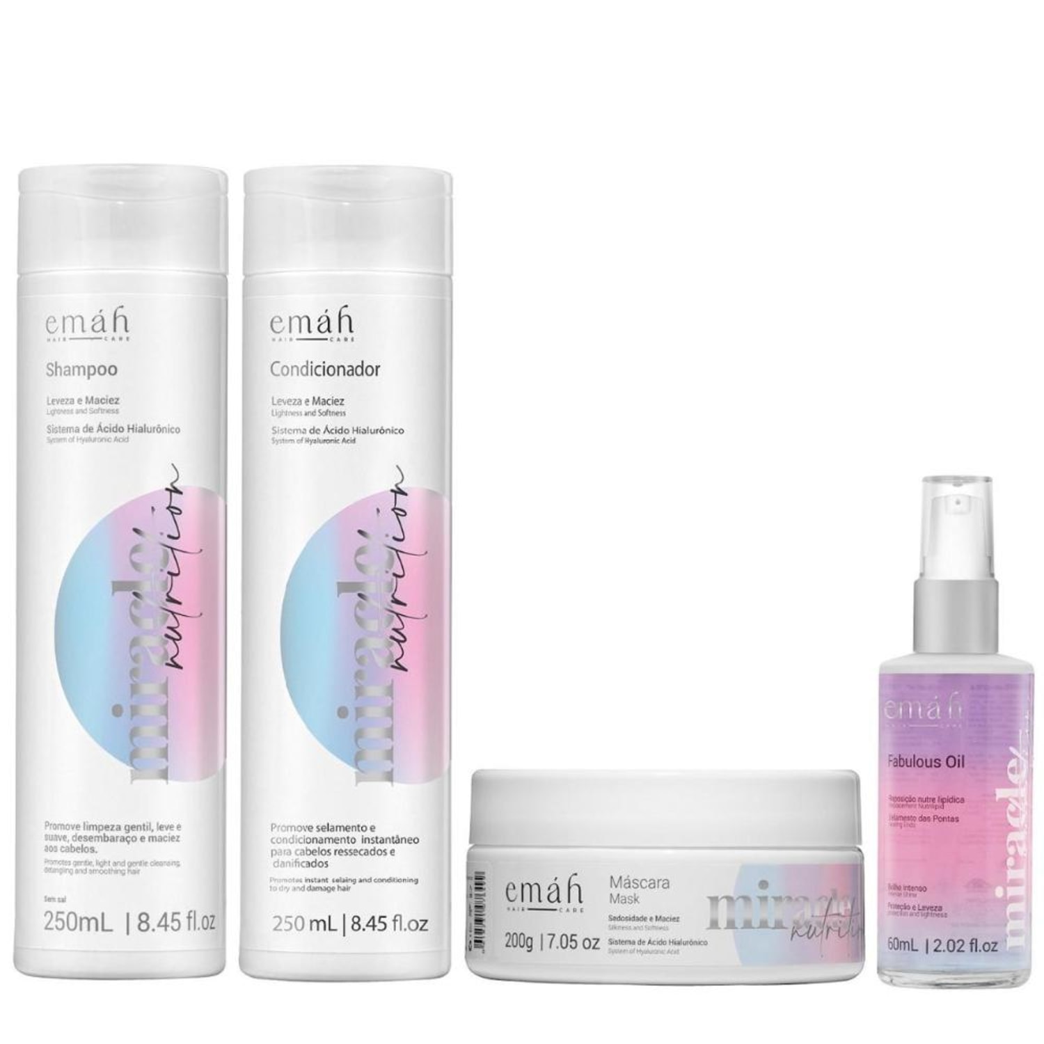 Kit Emáh Miracle Nutrition Day Care 1 (4 Produtos)