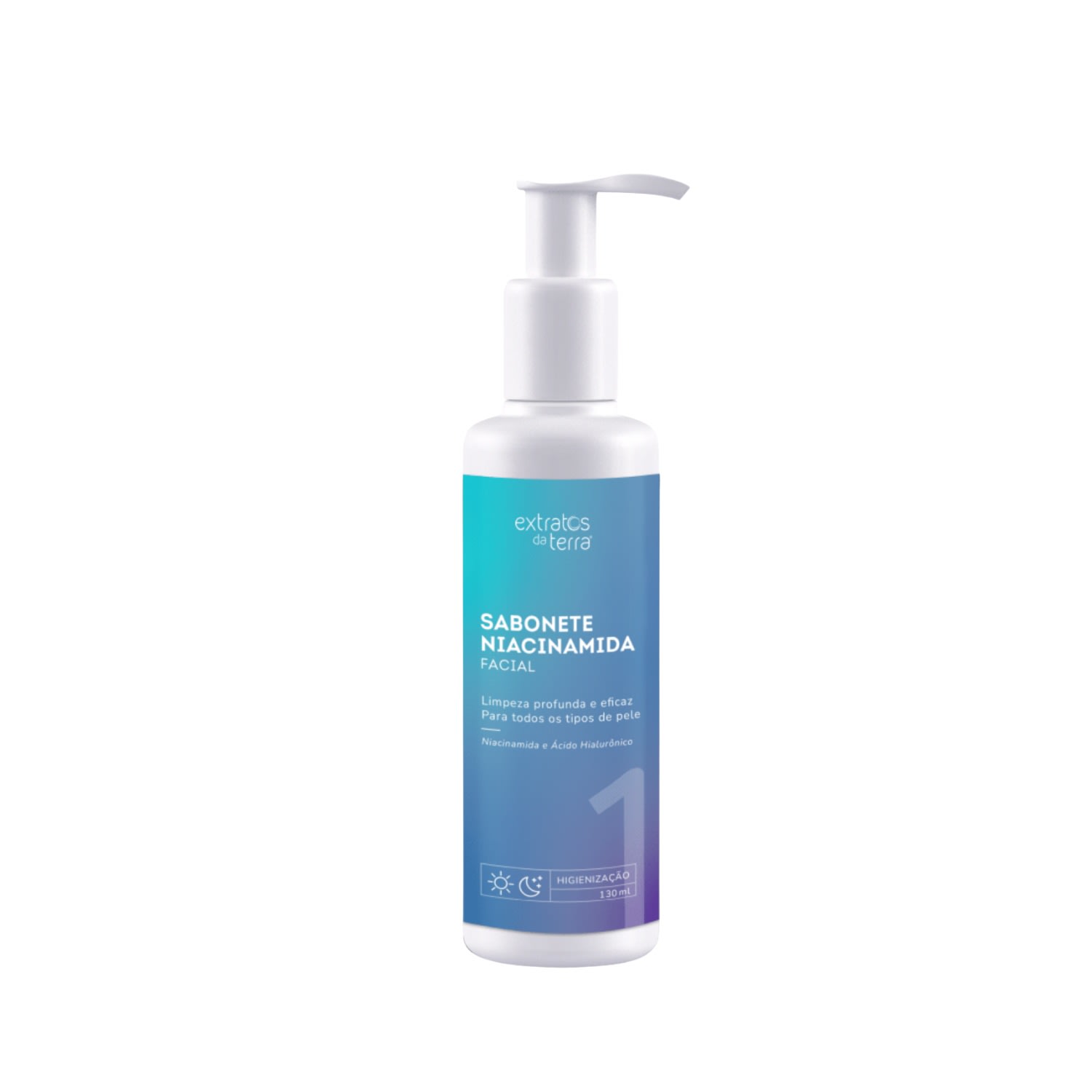 Extratos da Terra Sabonete Facial Niacinamida Limpeza 130ml