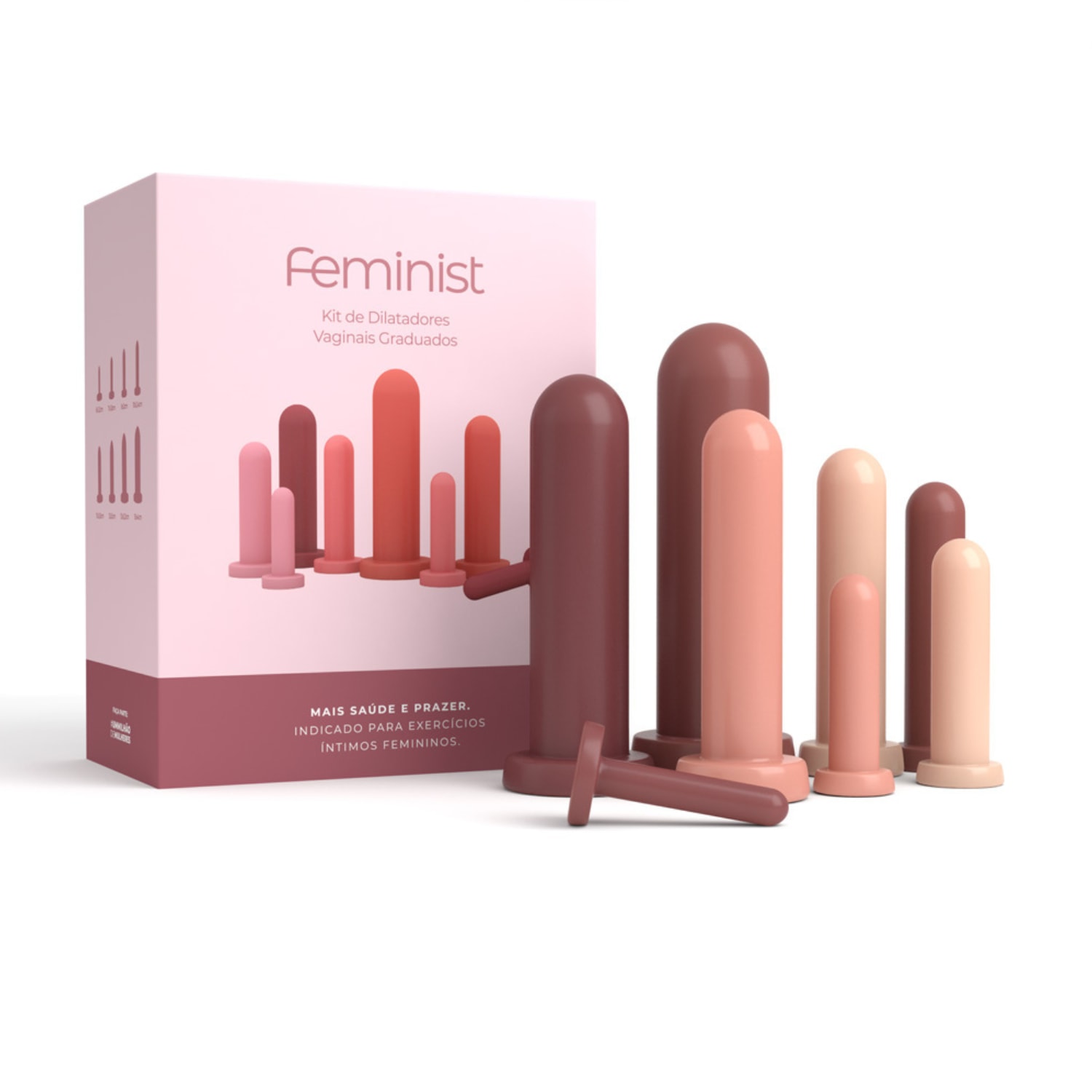 Kit de Dilatadores Vaginais Feminist Lisos - 8 un