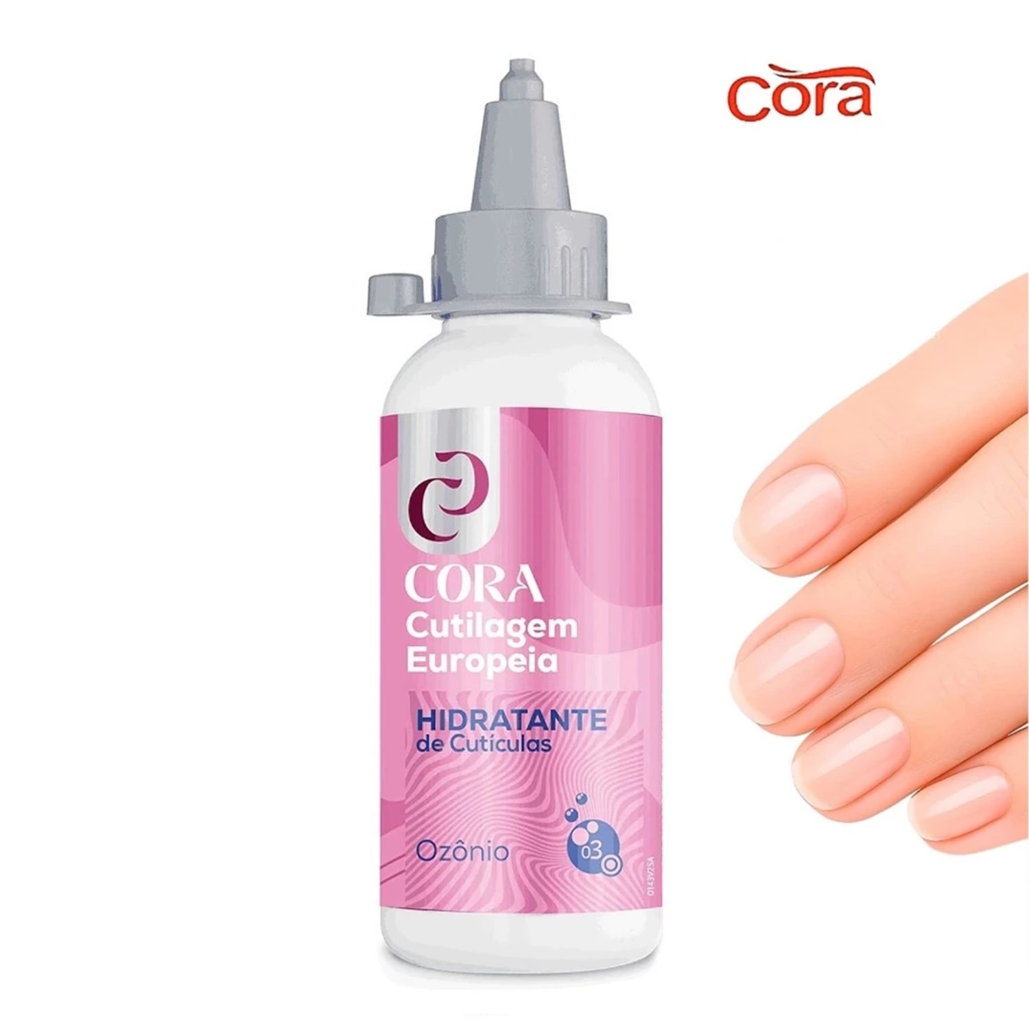 CORA - Hidratante de Cutículas Cutilagem Europeia - Ozônio com Bico Aplicador - 100ml