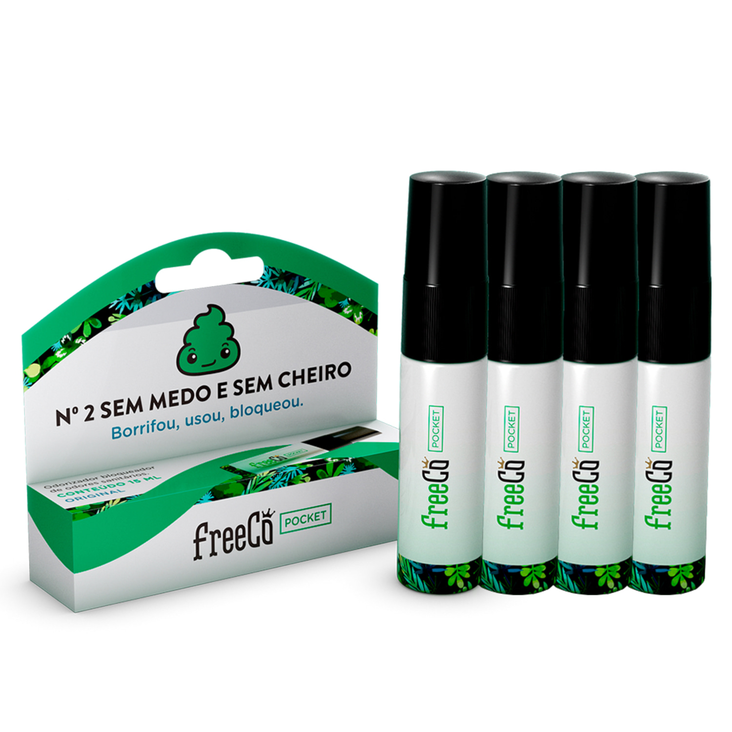 Kit FreeCô Pocket Quarteto (4 Unidades)