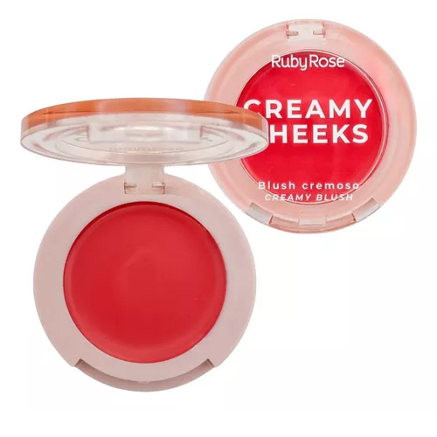 Ruby Rose Creamy Cheeks Cherry Red - Blush Cremoso 5,5g