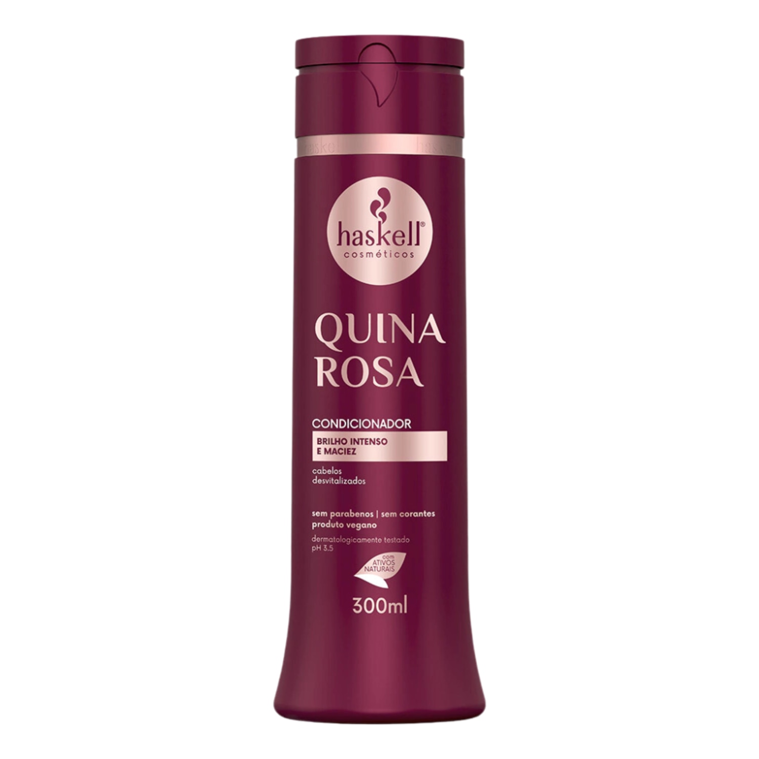 Kit Quina Rosa Haskell Shampoo, Condicionador e Máscara 300ml/g