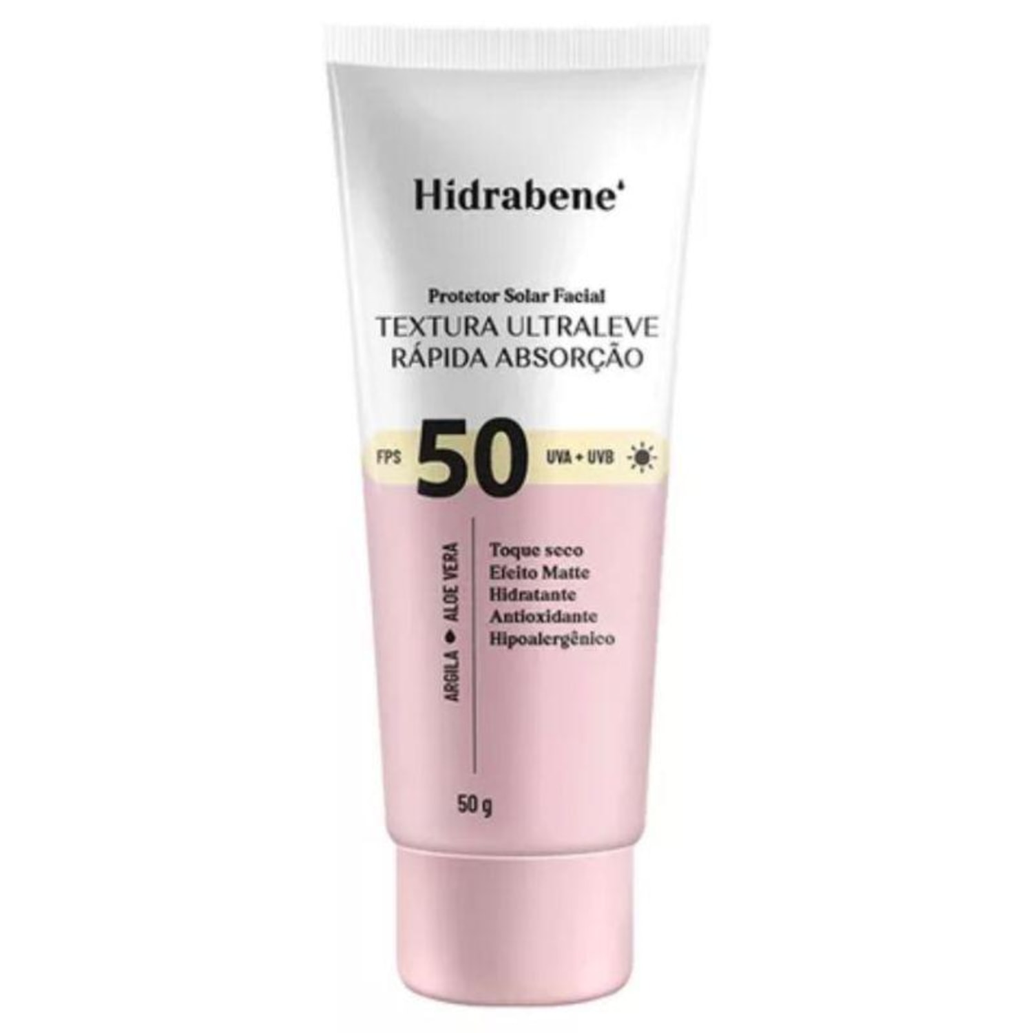 Hidrabene Ultra Leve FPS 50 - Protetor Solar Facial  50g