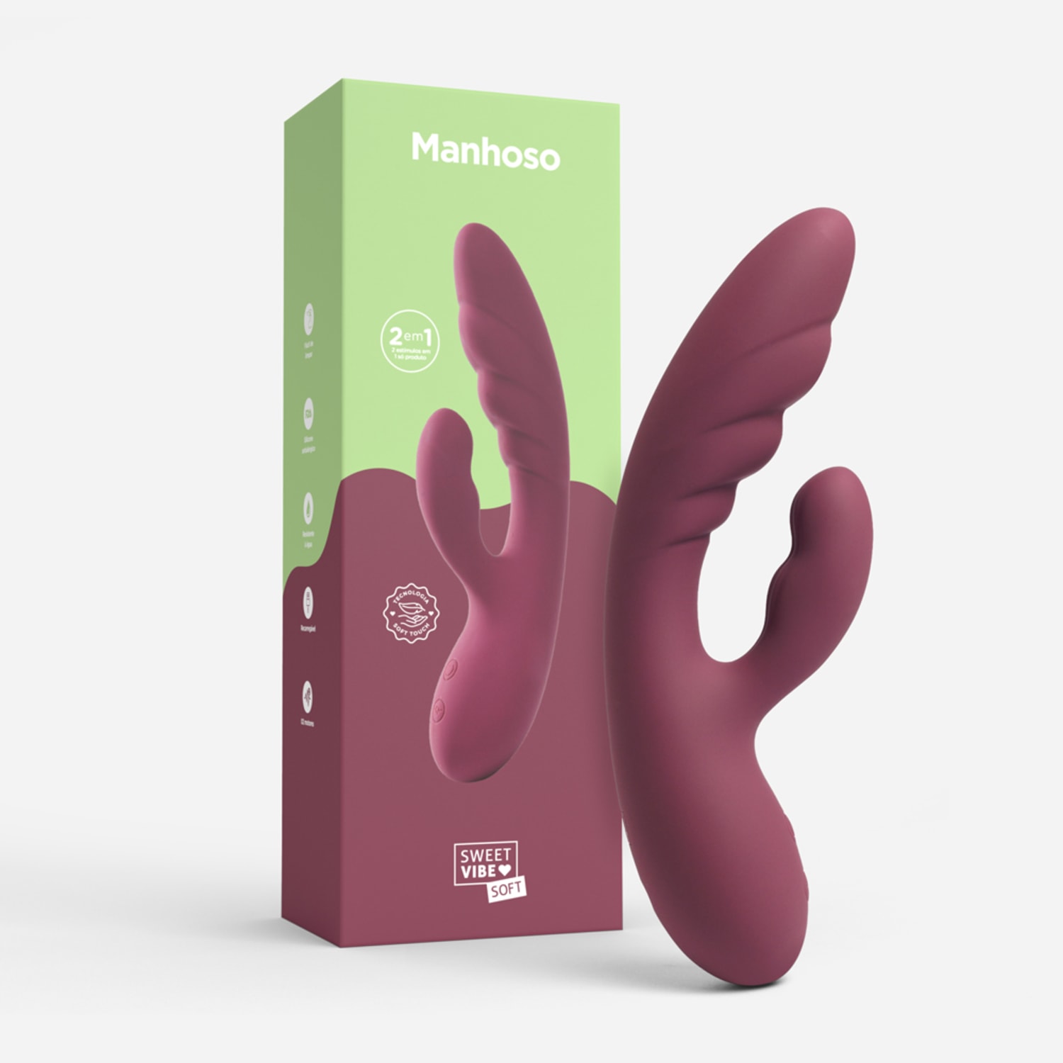 Vibrador Rabbit Recarregável Sweet Vibe Manhoso