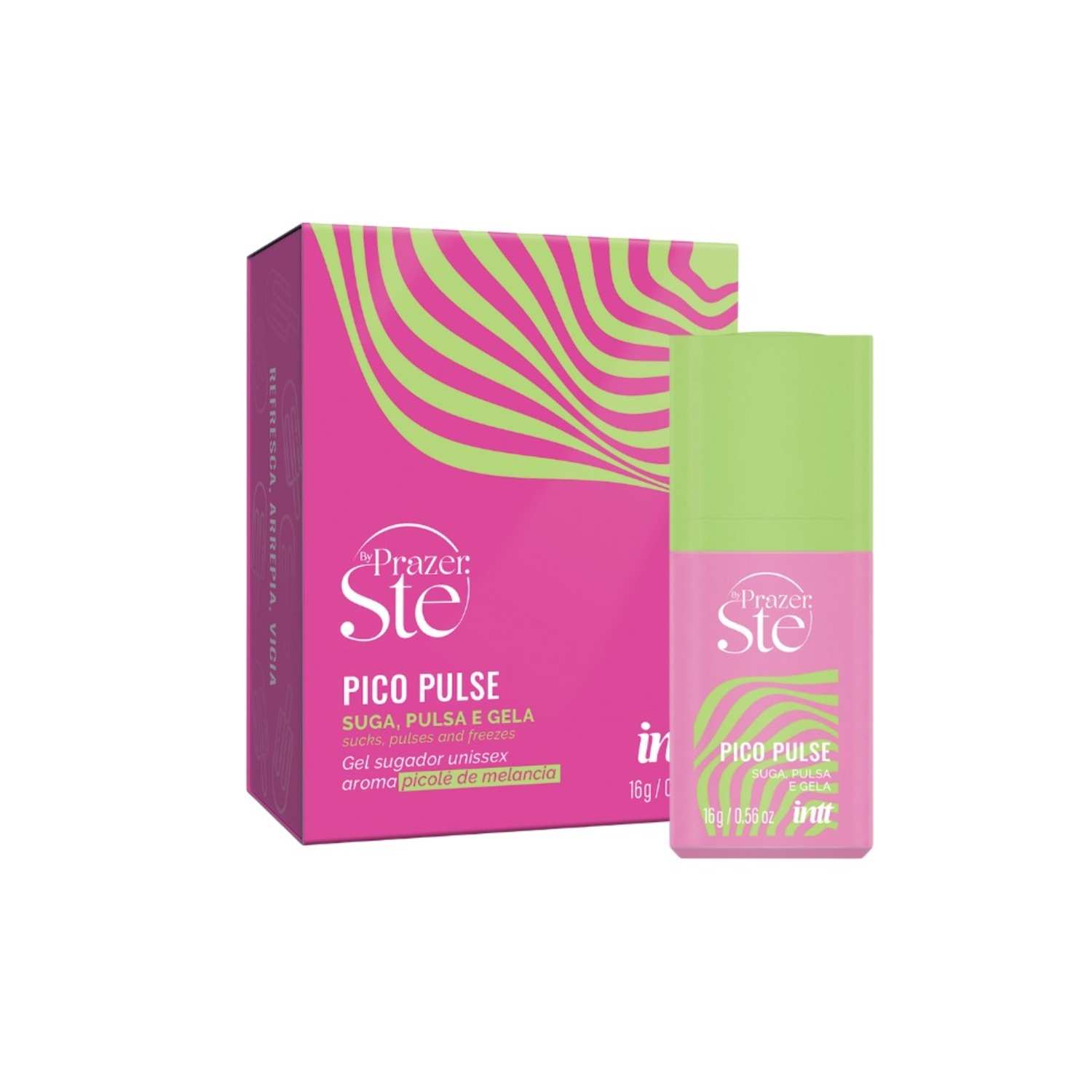 Pico Pulse Gel que Suga Pulsa Vibra e Sensibiliza intt - Melancia