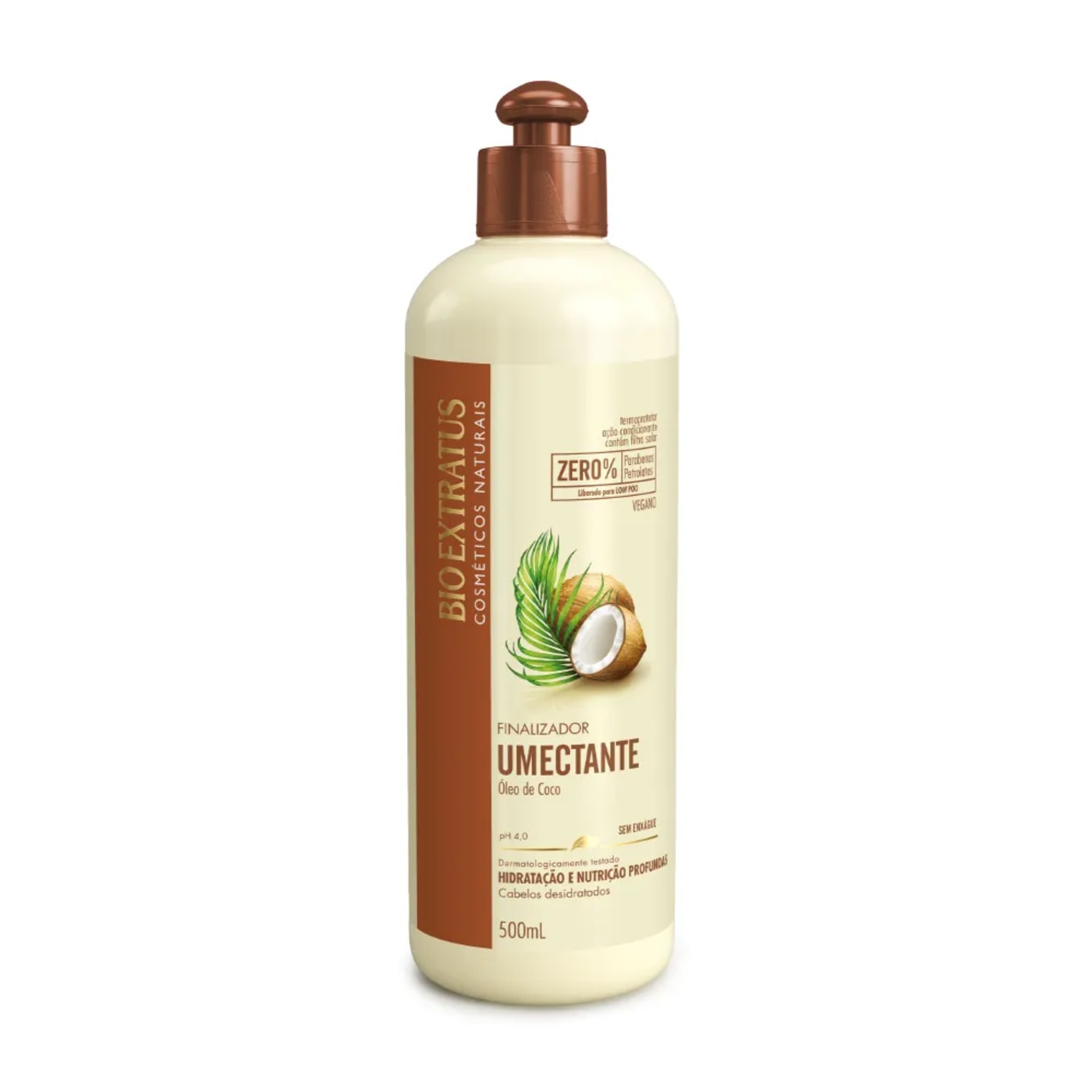 Kit Bio Extratus Umectante Óleo de Coco Shampoo Condicionador Máscara 1L/Kg Finalizador 500 Óleo 40ml