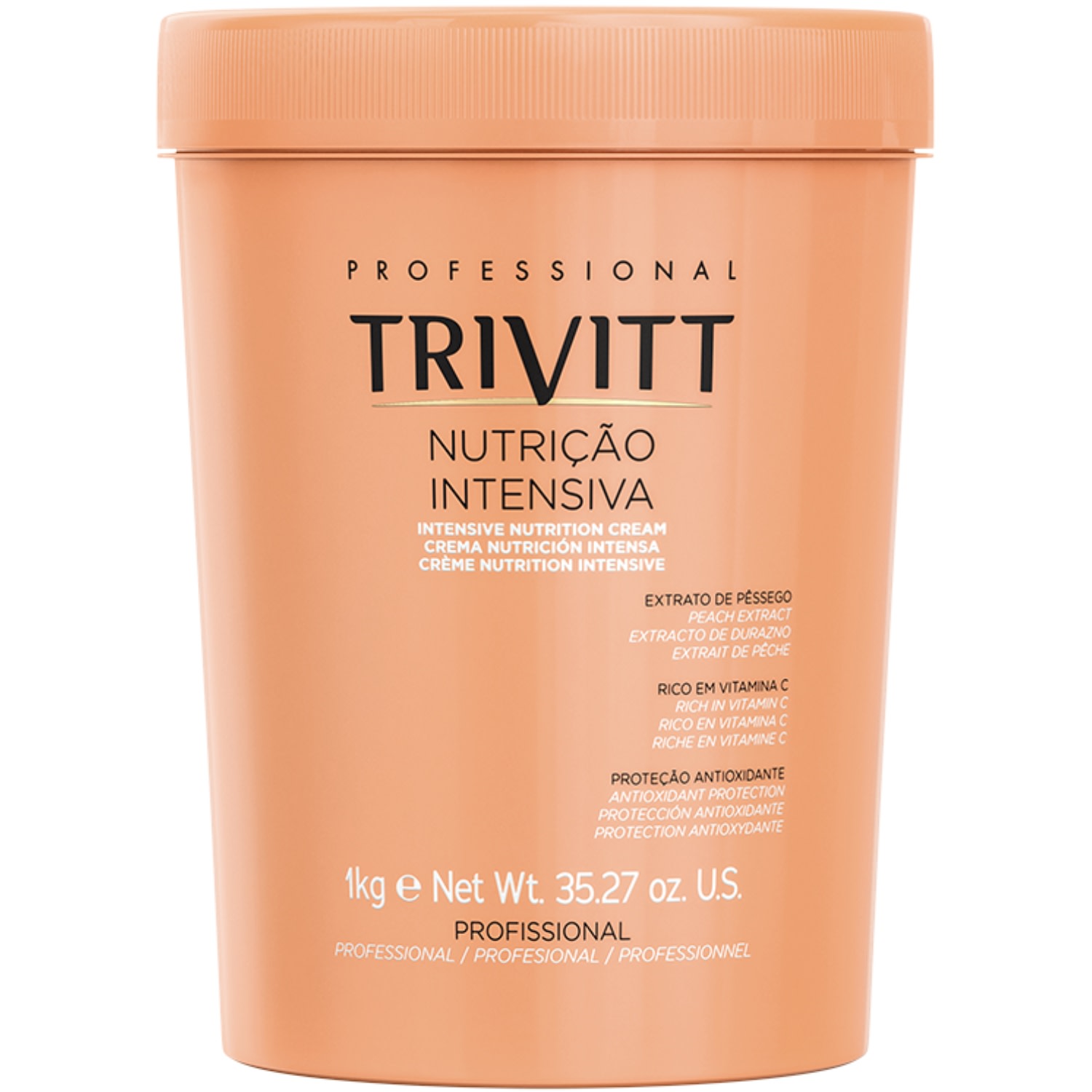 Trivitt - Kit Profissional Nutrição Intensiva 1kg e Shampoo Nutritivo 1L + Power Oil 30ml