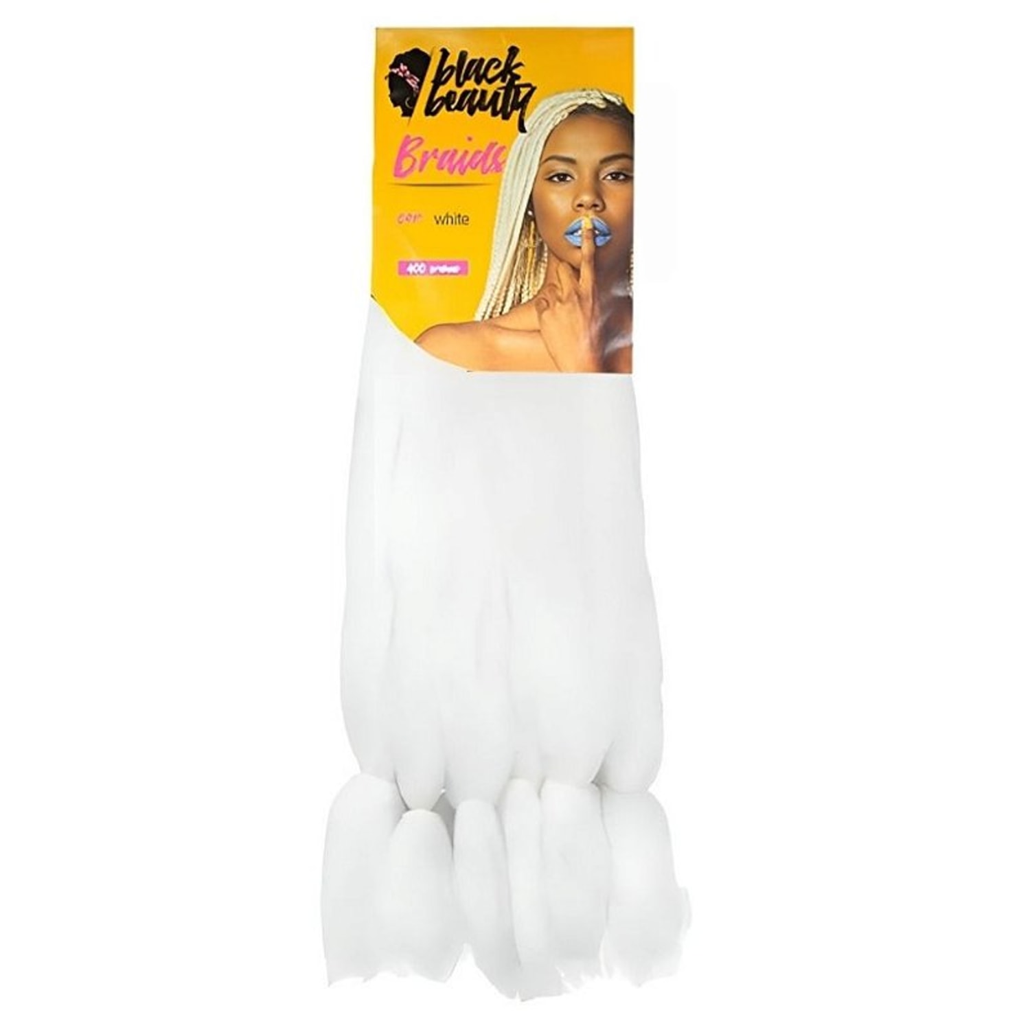 Black Beauty Braids Jumbão 51" COLORS White - Aplique de Cabelo 400g