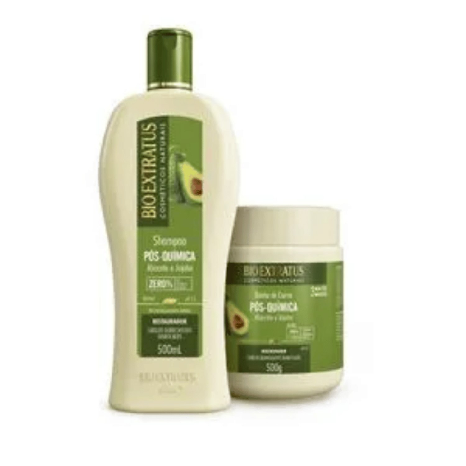 Kit Pós Química Shampoo e Mascara 2x500ml - Bio Extratus