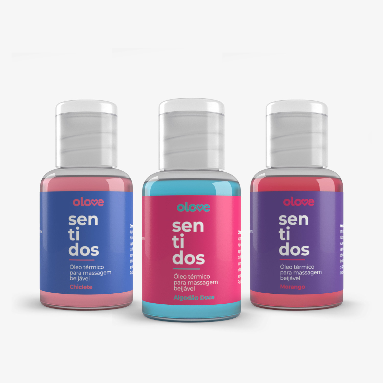 Kit 3 Óleos Beijáveis para Massagem Hot Sabores 30ml