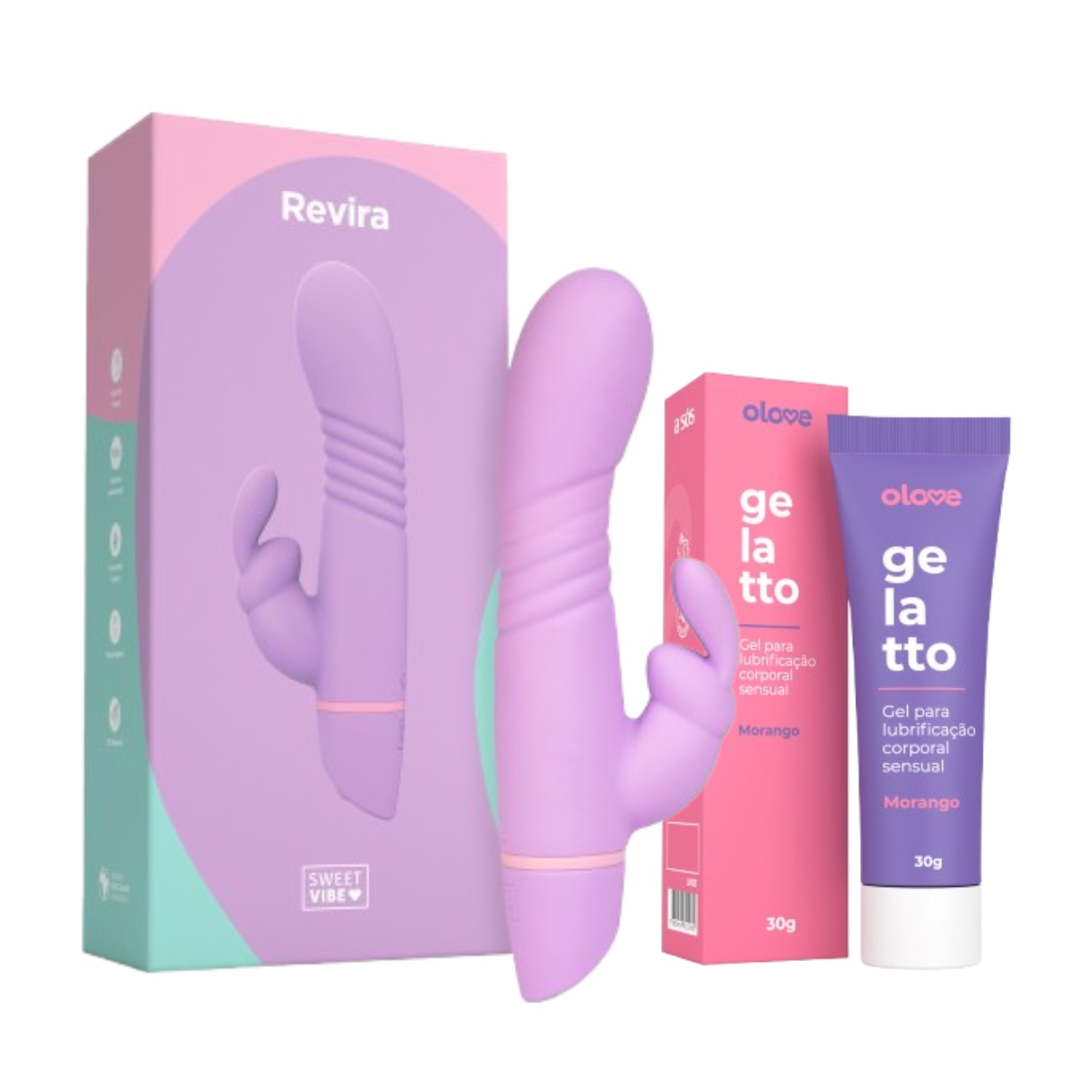 it Vibrador Recarregável Revira + Brinde Lubrificante Gelatto