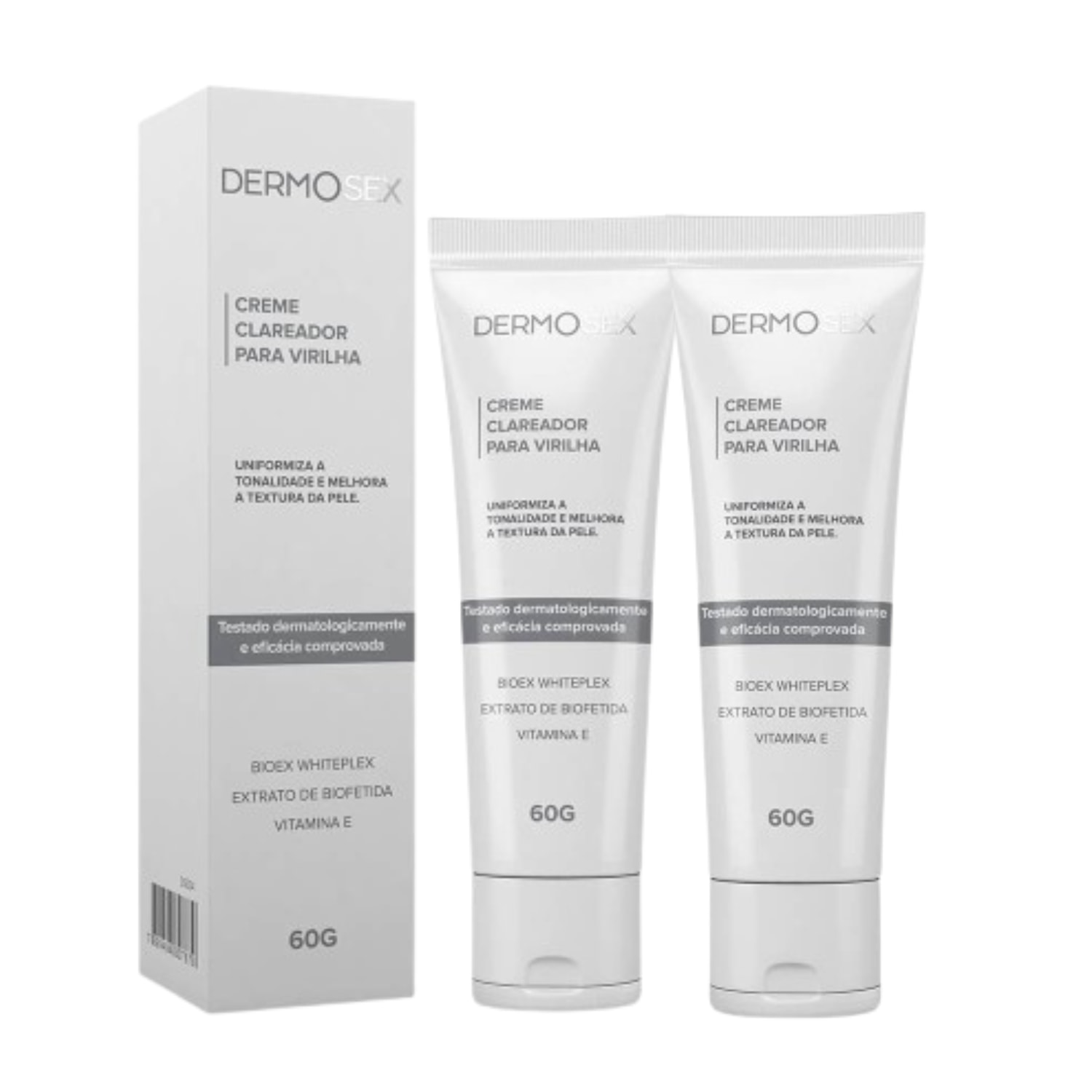 Kit 2 Creme Clareador para Virilha Dermosex